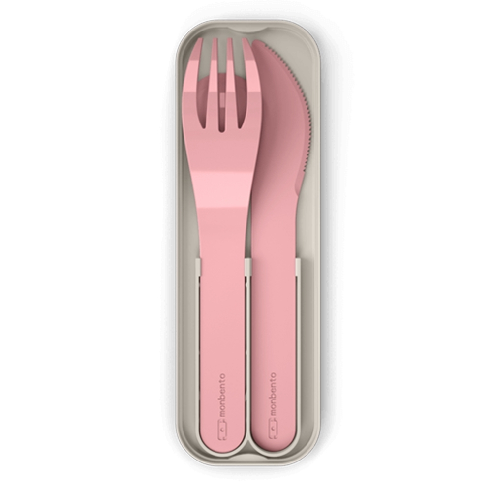monbento - MB Pocket Color Pink blush - cutlery set monbento - MB Pocket Color Pink blush - cutlery set