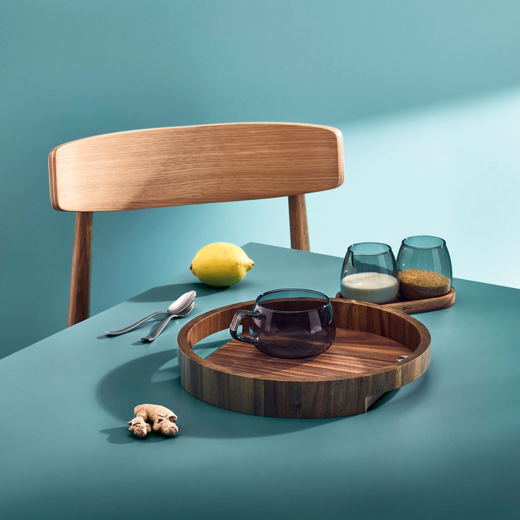 AdHoc - Aura Serving Tray - Ø 30 cm | Natural