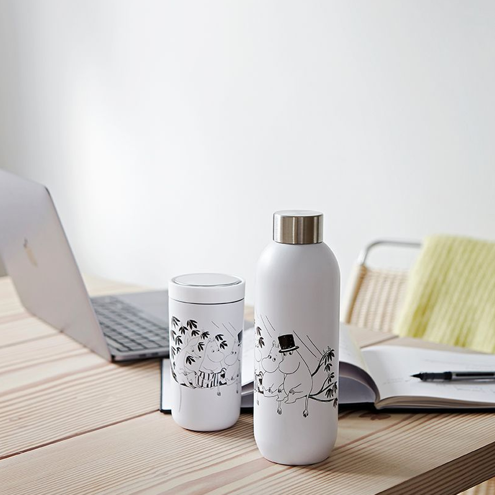 Stelton x Moomin - 0.75 L - Keep Cool Thermo bottle - Soft White