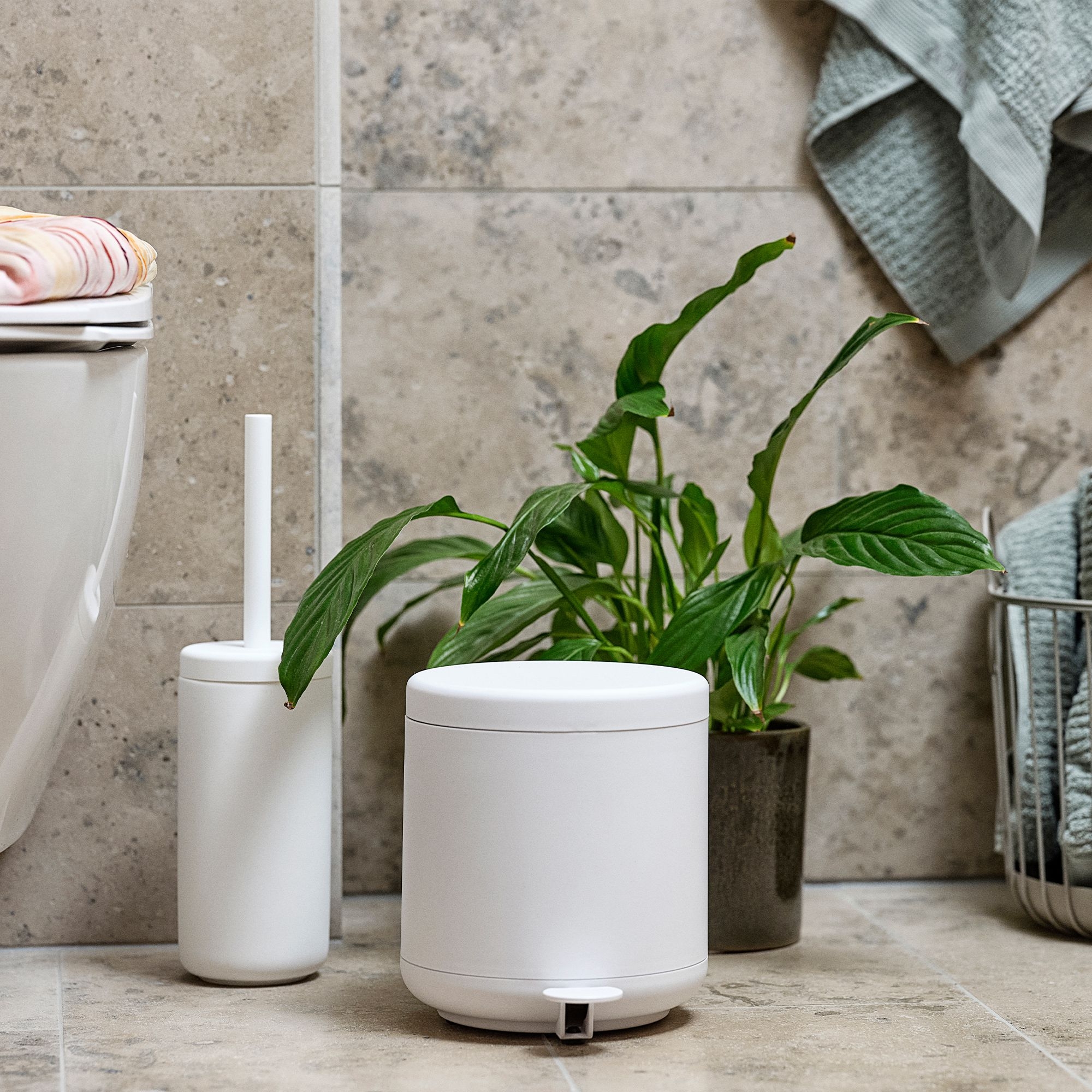 Zone - Ume Pedal Bin - White