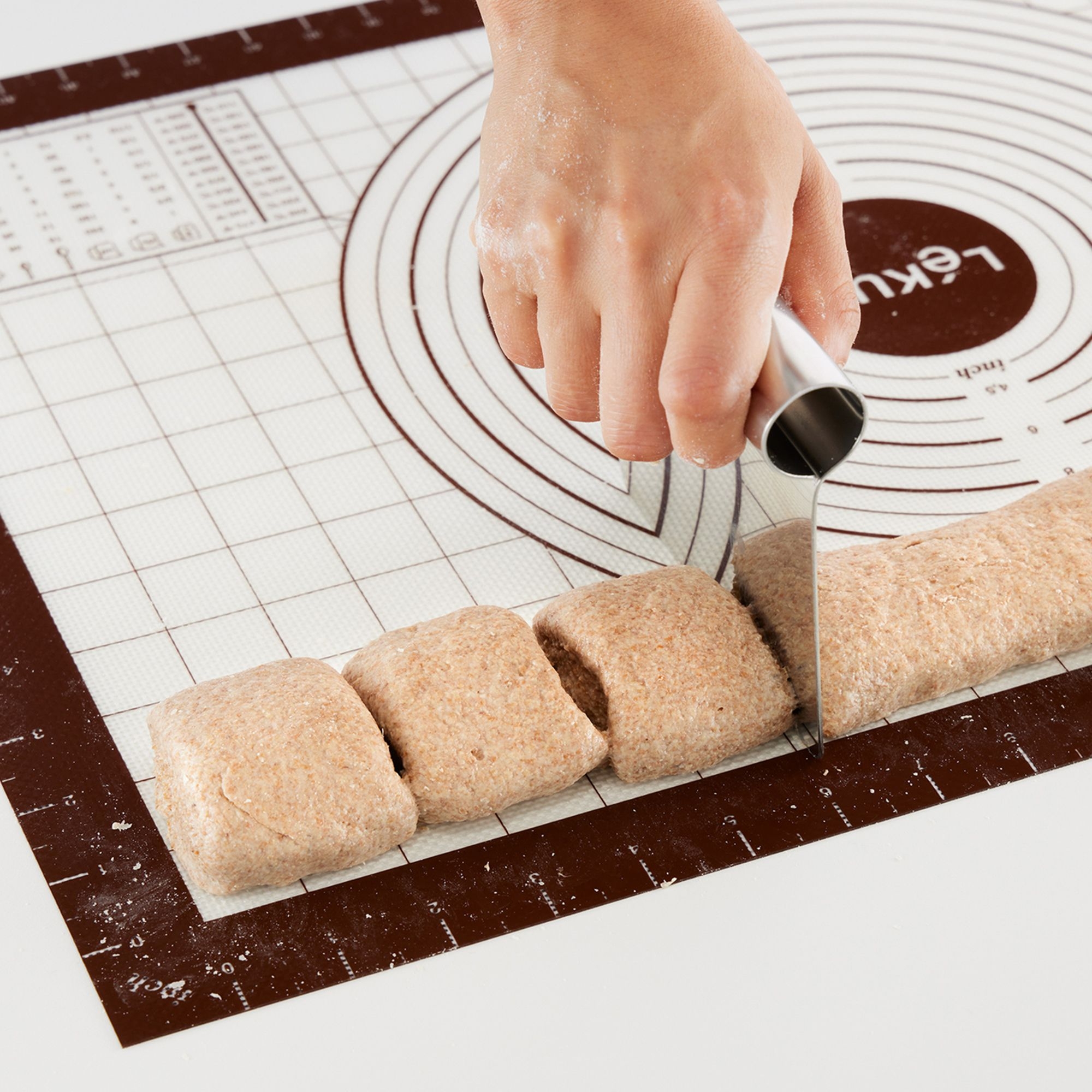 Lékué - Non-stick Pastry Mat - brown 60 x 40 cm
