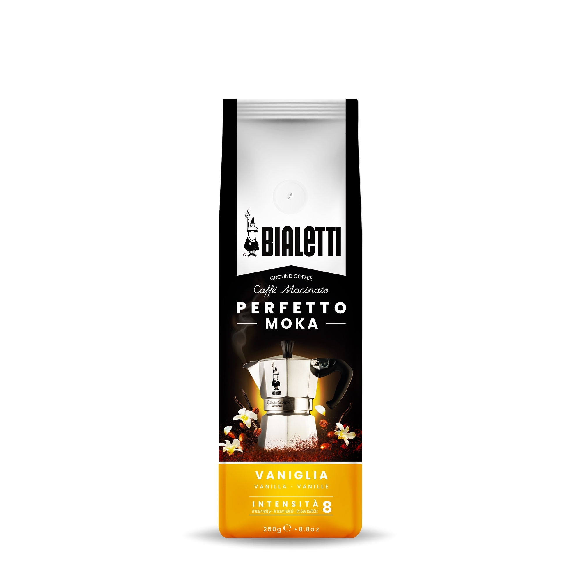 Bialetti - Perfetto Moka Vaniglia, Kaffee gemahlen 250g