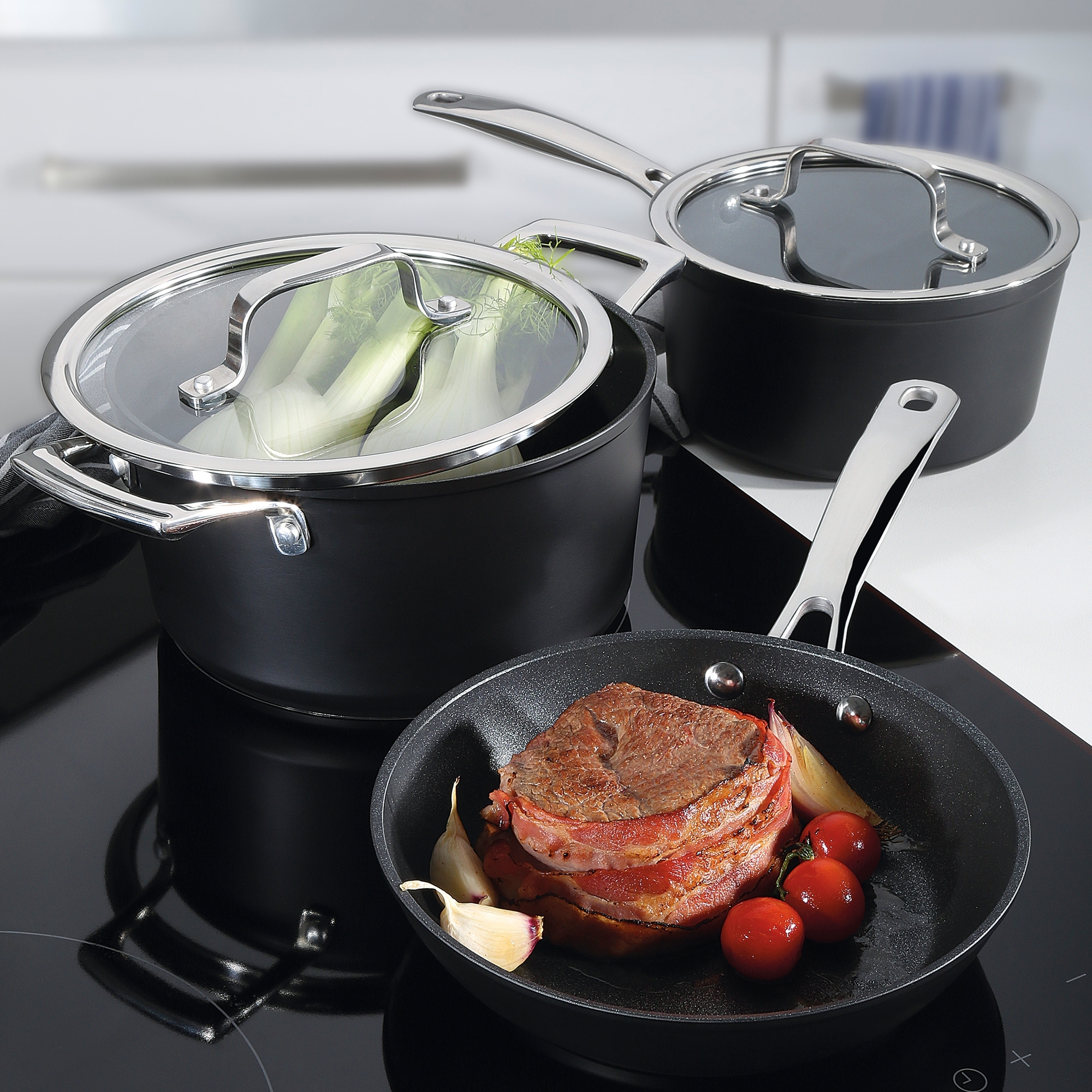 Spring - Roasting pan with glass lid - MERIDIAN INTENSE PRO - 16 cm