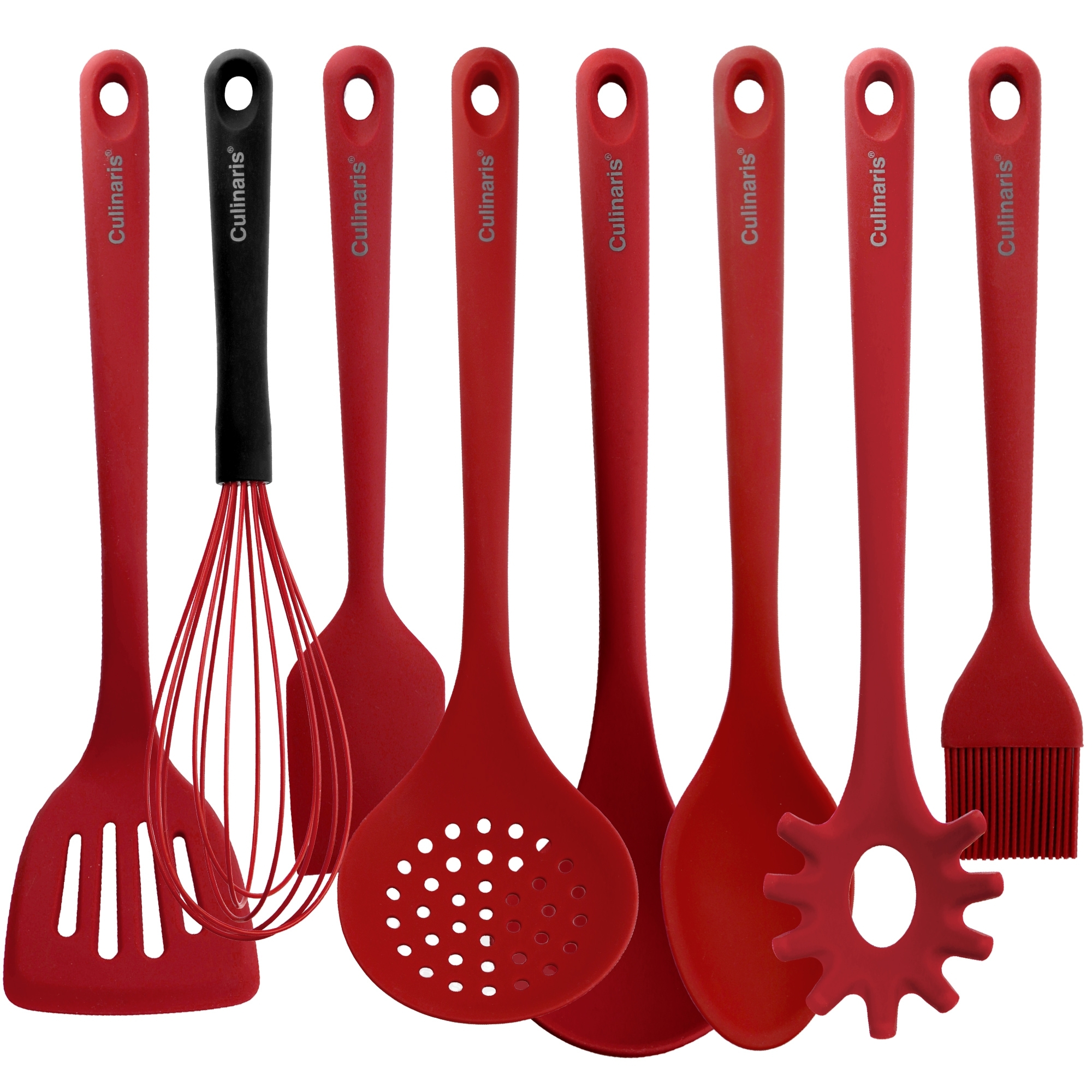 Kitchen gadget set - 15-pcs. - silicone - red | Culinaris Kitchen gadget set - 15-pcs. - silicone - red | Culinaris
