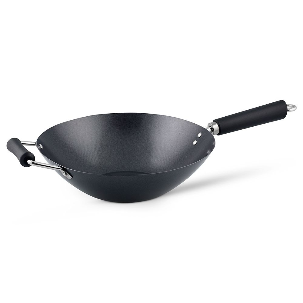 KEN HOM - Antihaft Karbon Stahl Wok in 4 Größen