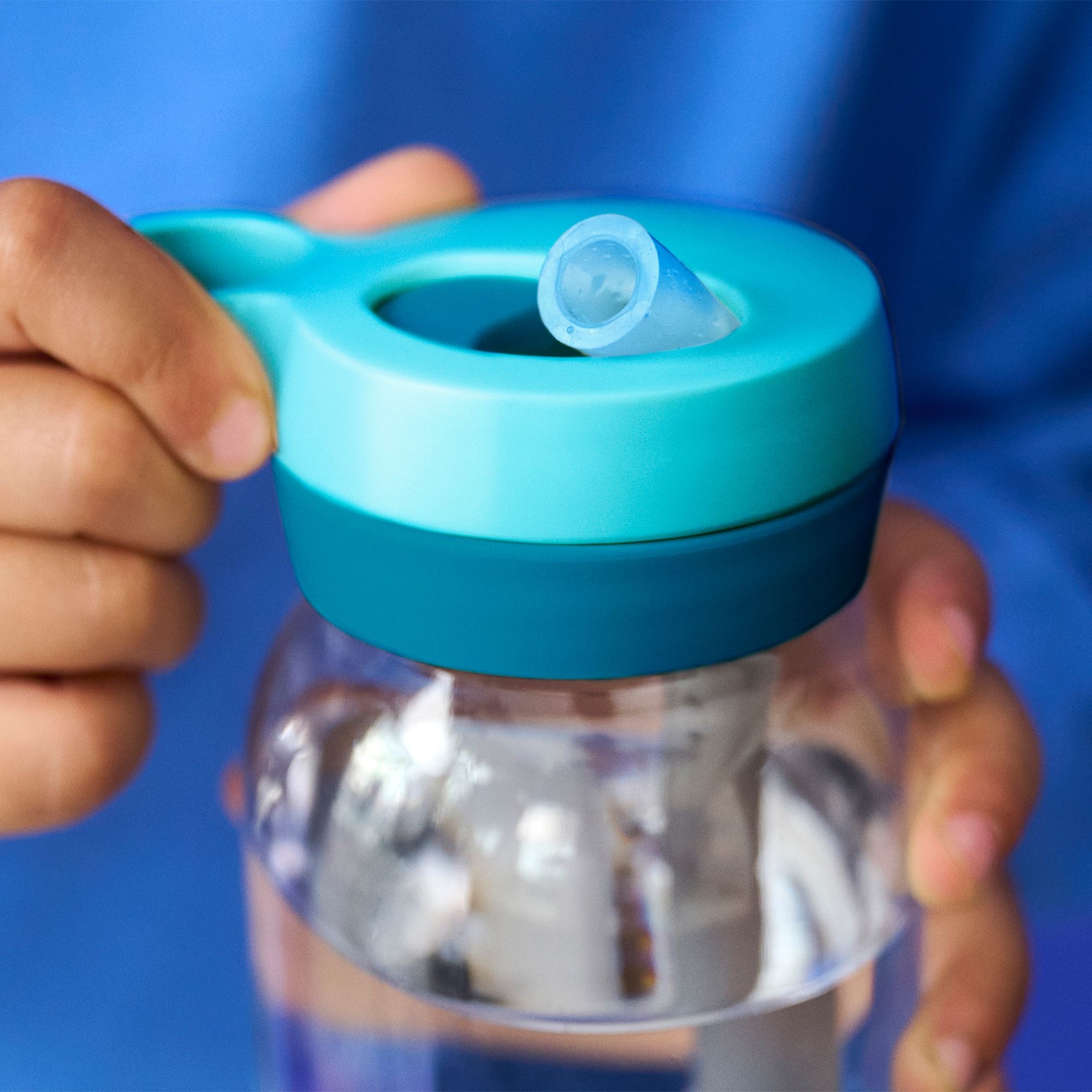 Mepal - Campus - Trinkflasche mit Trinkhalm - cool blue