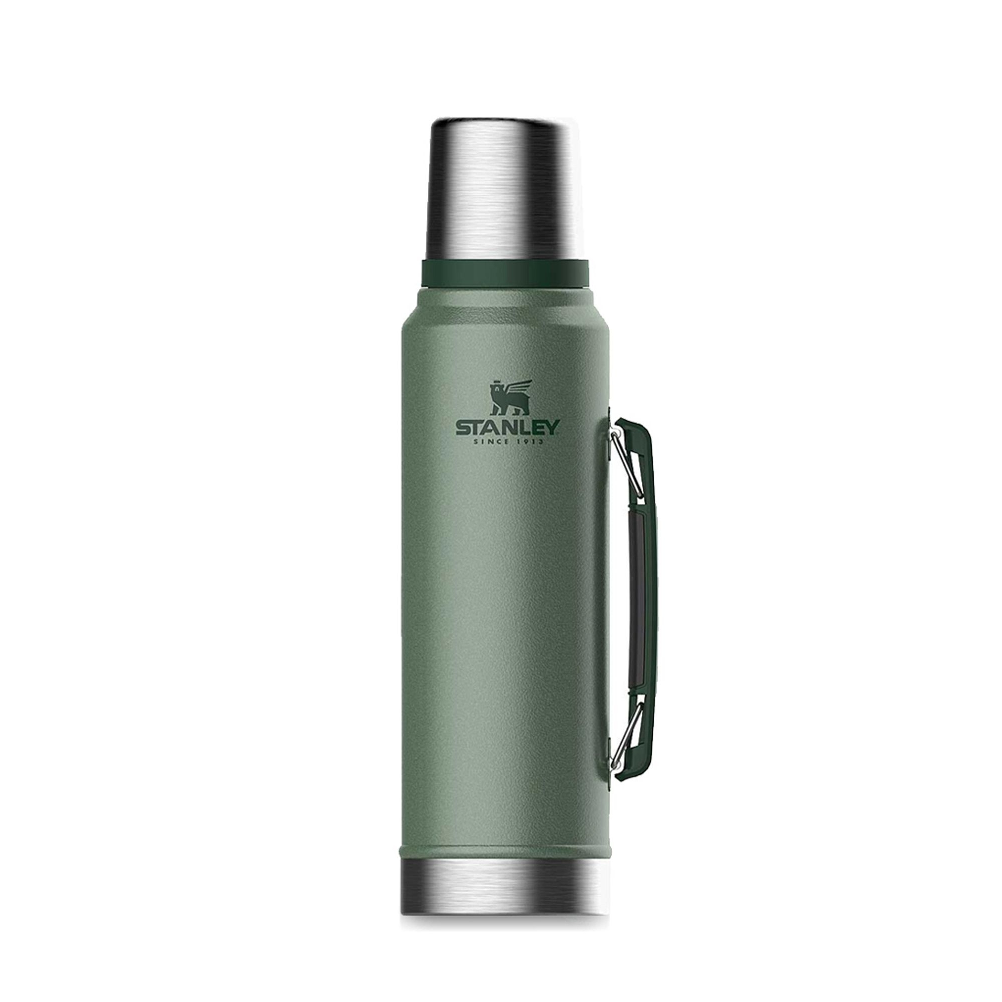 Stanley - Classic Insulated Bottle - 1.0 l - Hammertone Green Stanley - Classic Insulated Bottle - 1.0 l - Hammertone Green