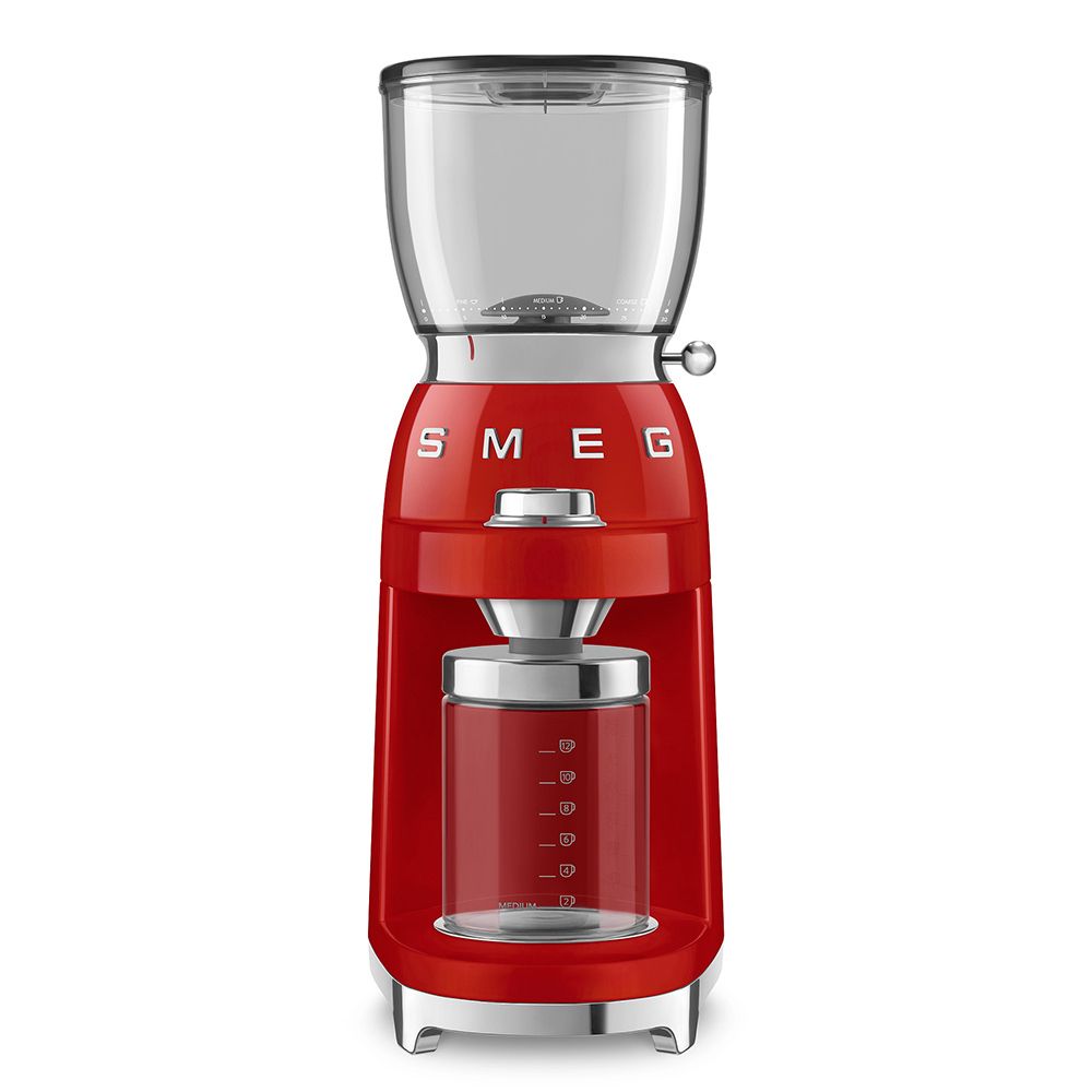 Smeg - coffee grinder - design line style The 50 ° years red Smeg - coffee grinder - design line style The 50 ° years red