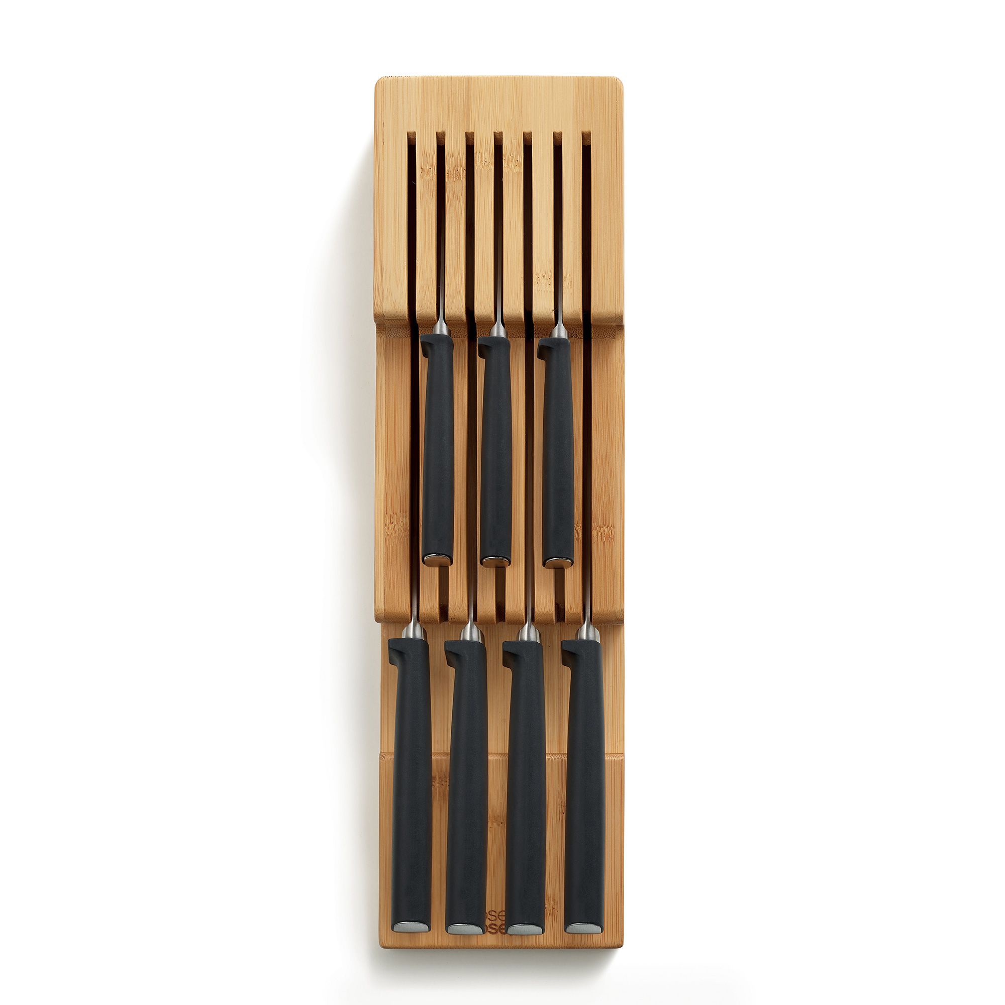 Joseph Joseph -  DrawerStore™ Bamboo 2-stufiger Messer-Organizer - Bambus