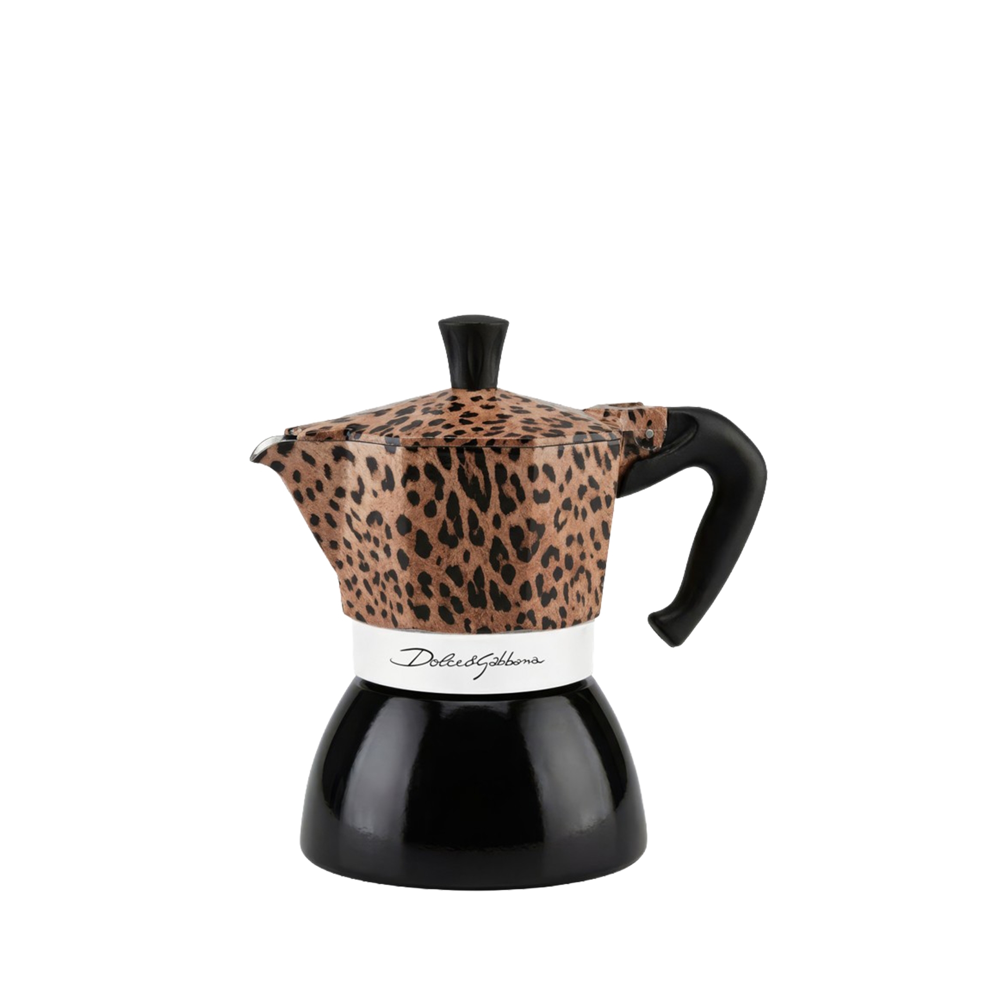 Bialetti - Moka Induction Espresso Maker 4 Cups - Dolce & Gabbana Leopardo
