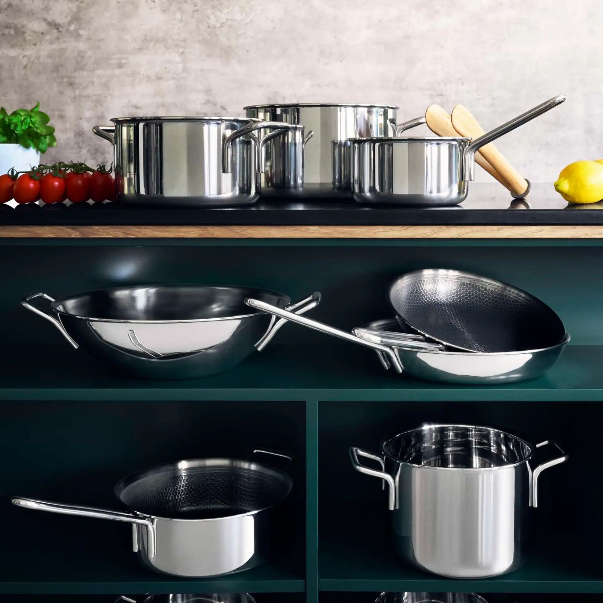 Eva Trio Mosaic frying pan with ceramic Slip-Let non-stick