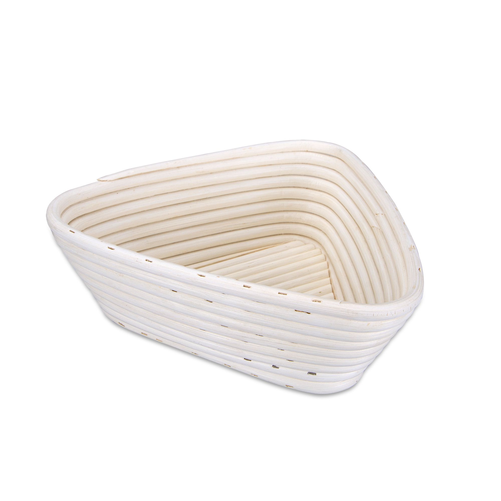 Städter - Gärkorb Dreieck mit Leinenüberzug, Rattan 25 x 25 cm / H 8,5 cm Städter - Gärkorb Dreieck mit Leinenüberzug, Rattan 25 x 25 cm / H 8,5 cm