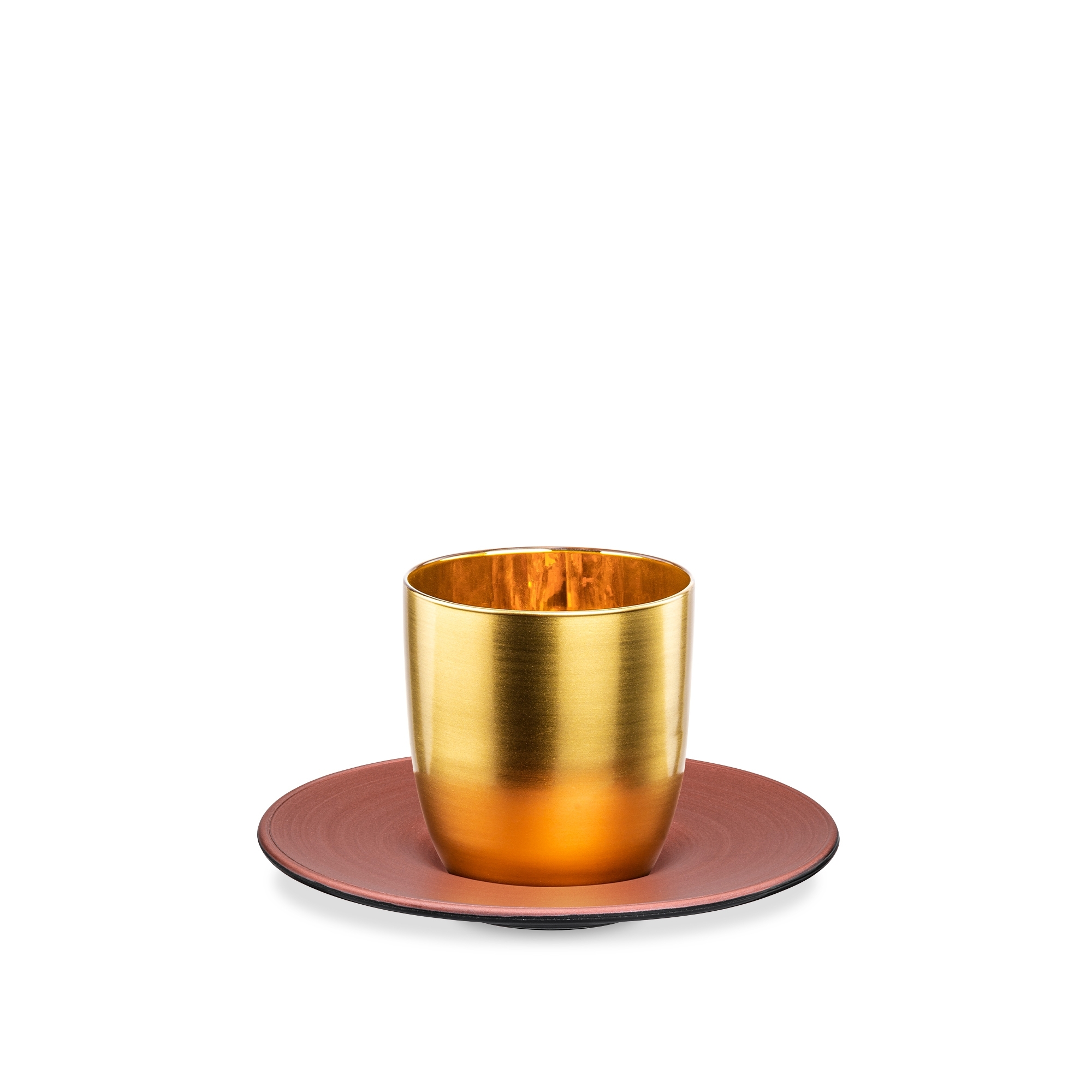 Eisch – COSMO COLLECT espresso set, gold/copper