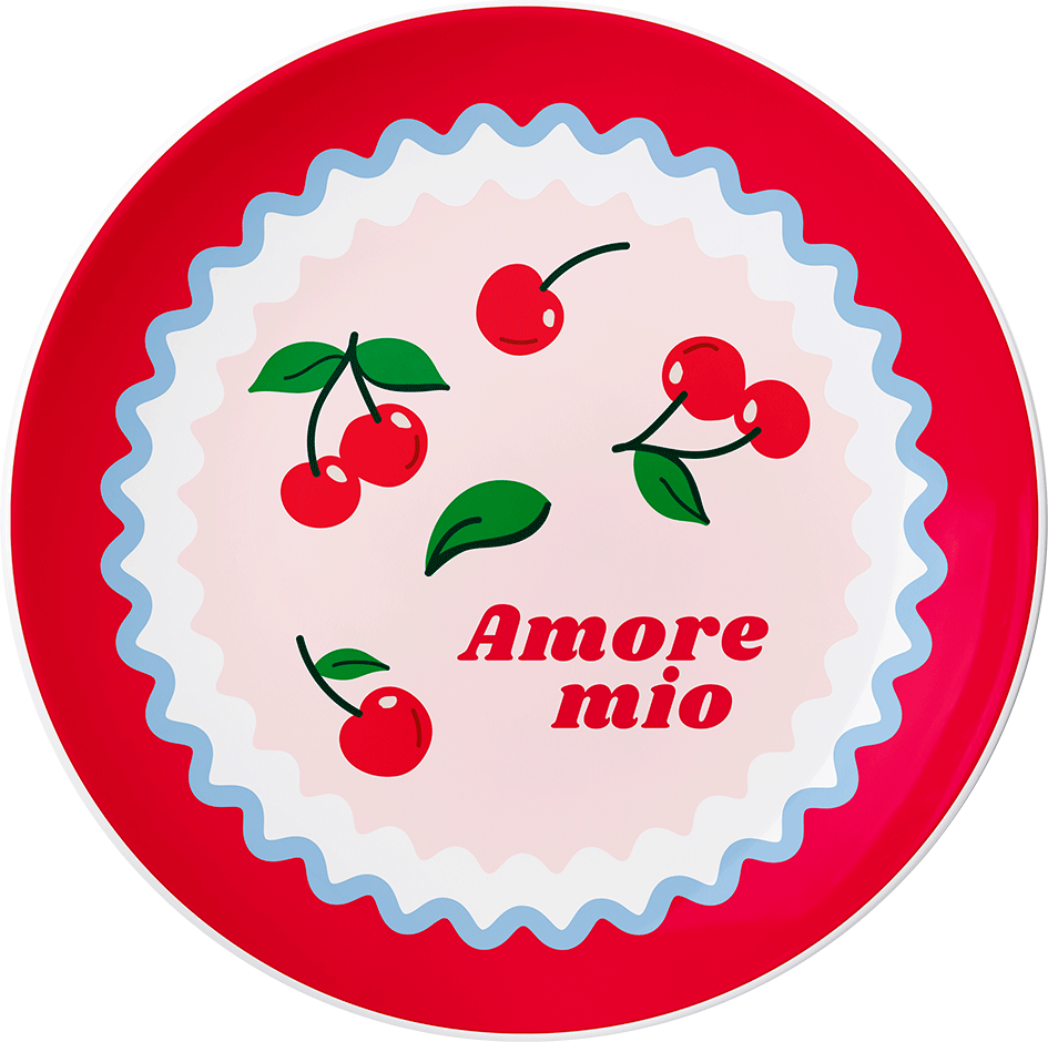 Bialetti - Mercato Della Frutta Dessert Plate Cherries