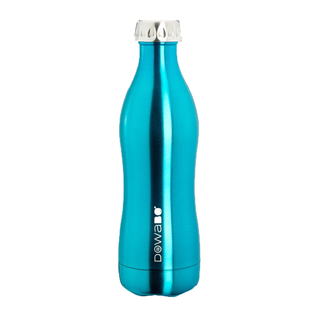 Dowabo - Doppelwandige Isolierflasche - Blau 500 ml