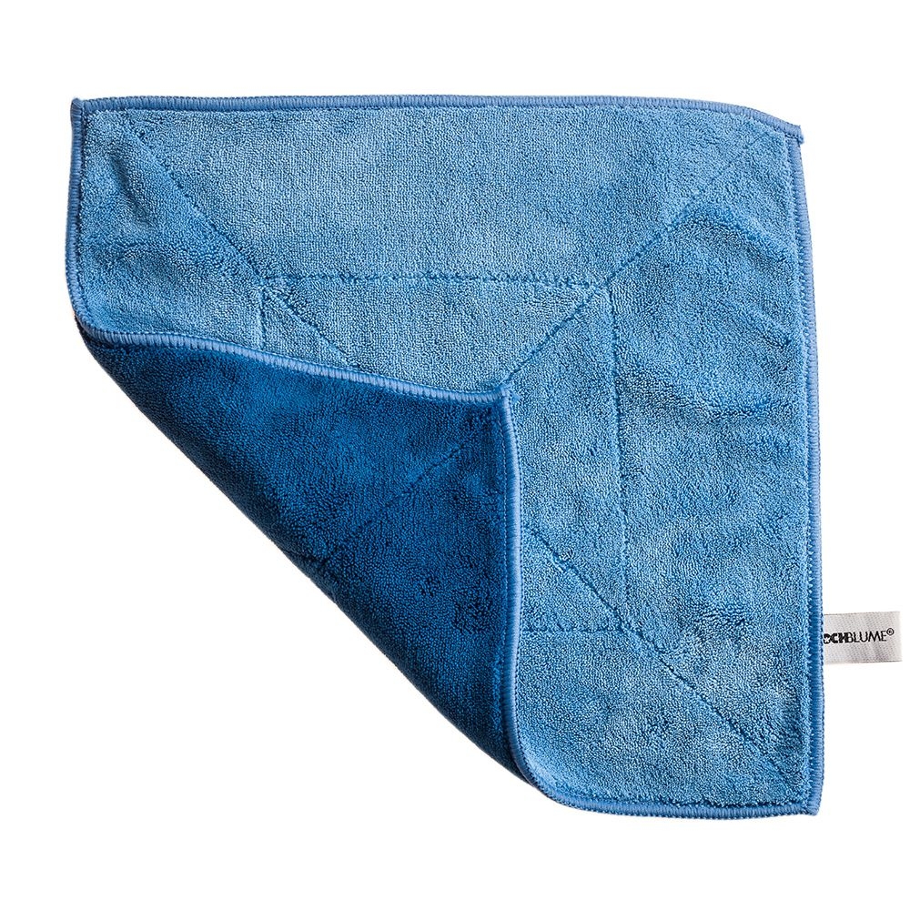 Kochblume - Microfasertuch 30 x 30 cm, hellblau/dunkelblau Kochblume - Microfasertuch 30 x 30 cm, hellblau/dunkelblau