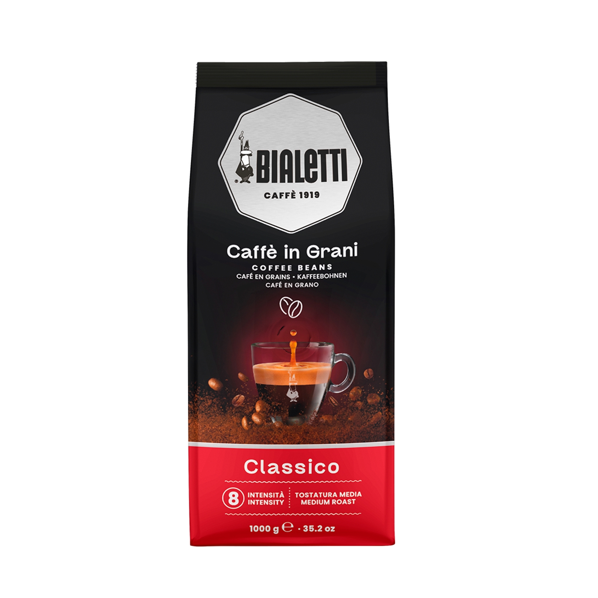 Bialetti - Caffè in Grani Classico, Kaffeebohnen 1000g