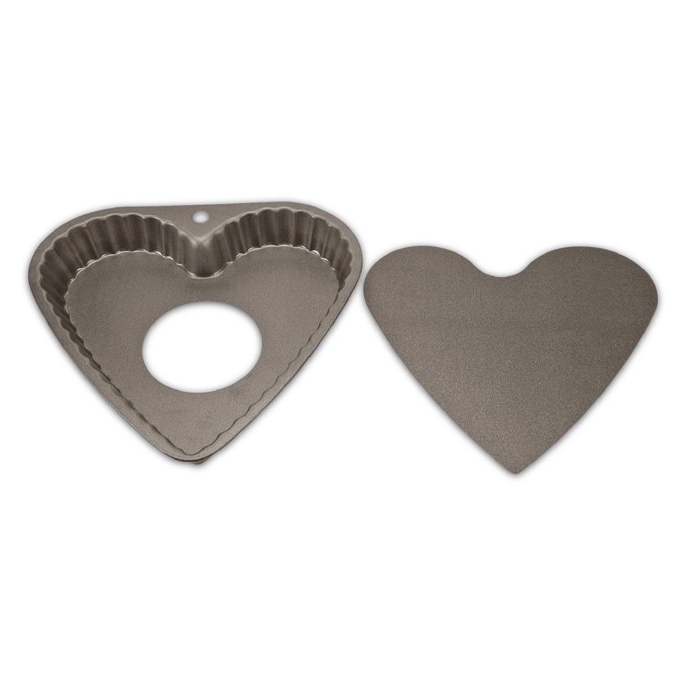 Städter - Cake pan Tarte mould with loose bottom - ø 23 x 3 cm Hear 700 ml Städter - Cake pan Tarte mould with loose bottom - ø 23 x 3 cm Hear 700 ml