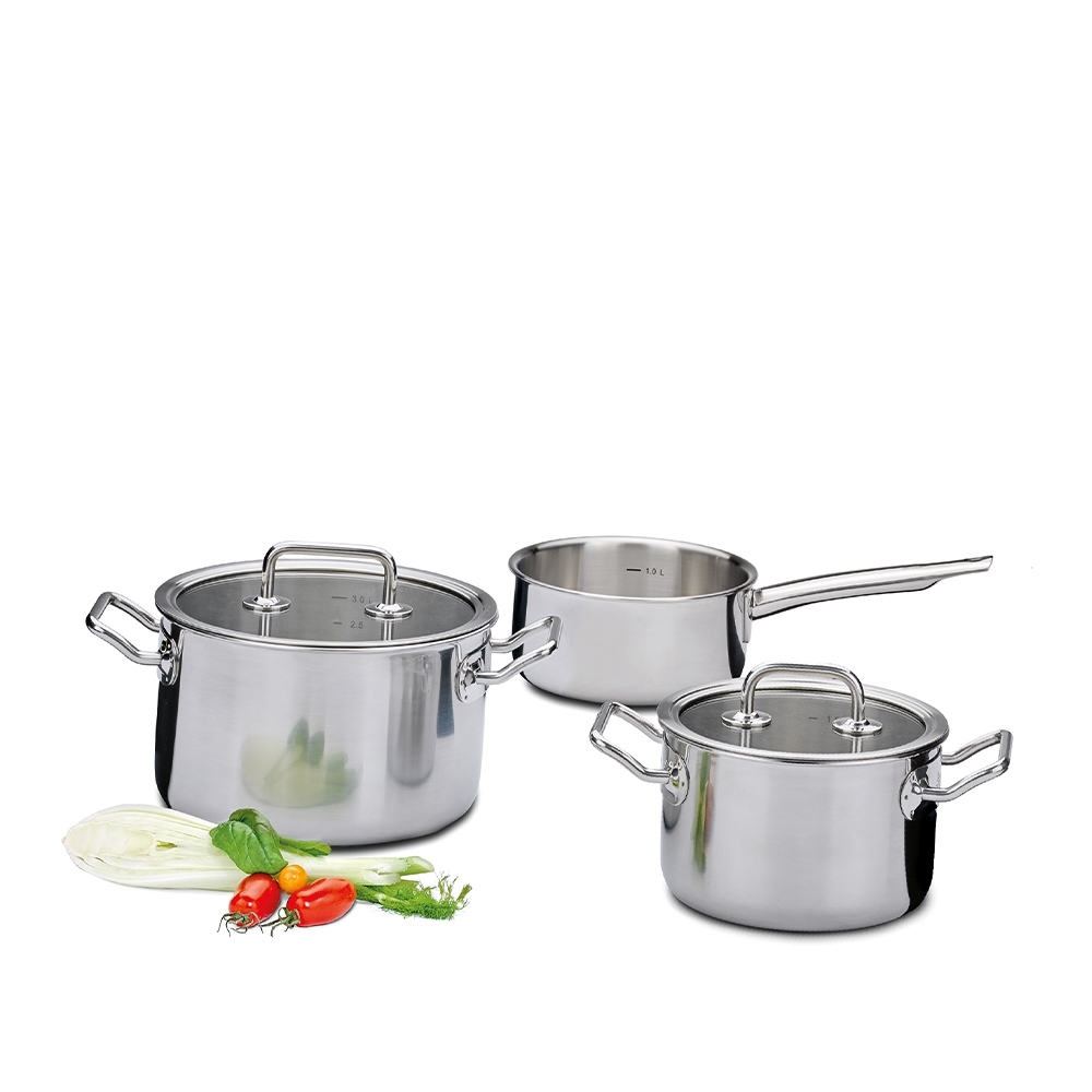 Spring - Pot set 3 pieces BRIGADE BASIC Spring - Pot set 3 pieces BRIGADE BASIC