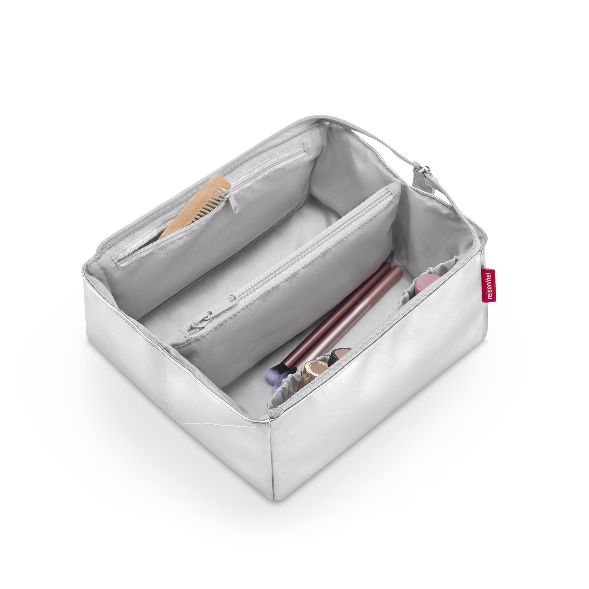 reisenthel - fold case - silver crackle