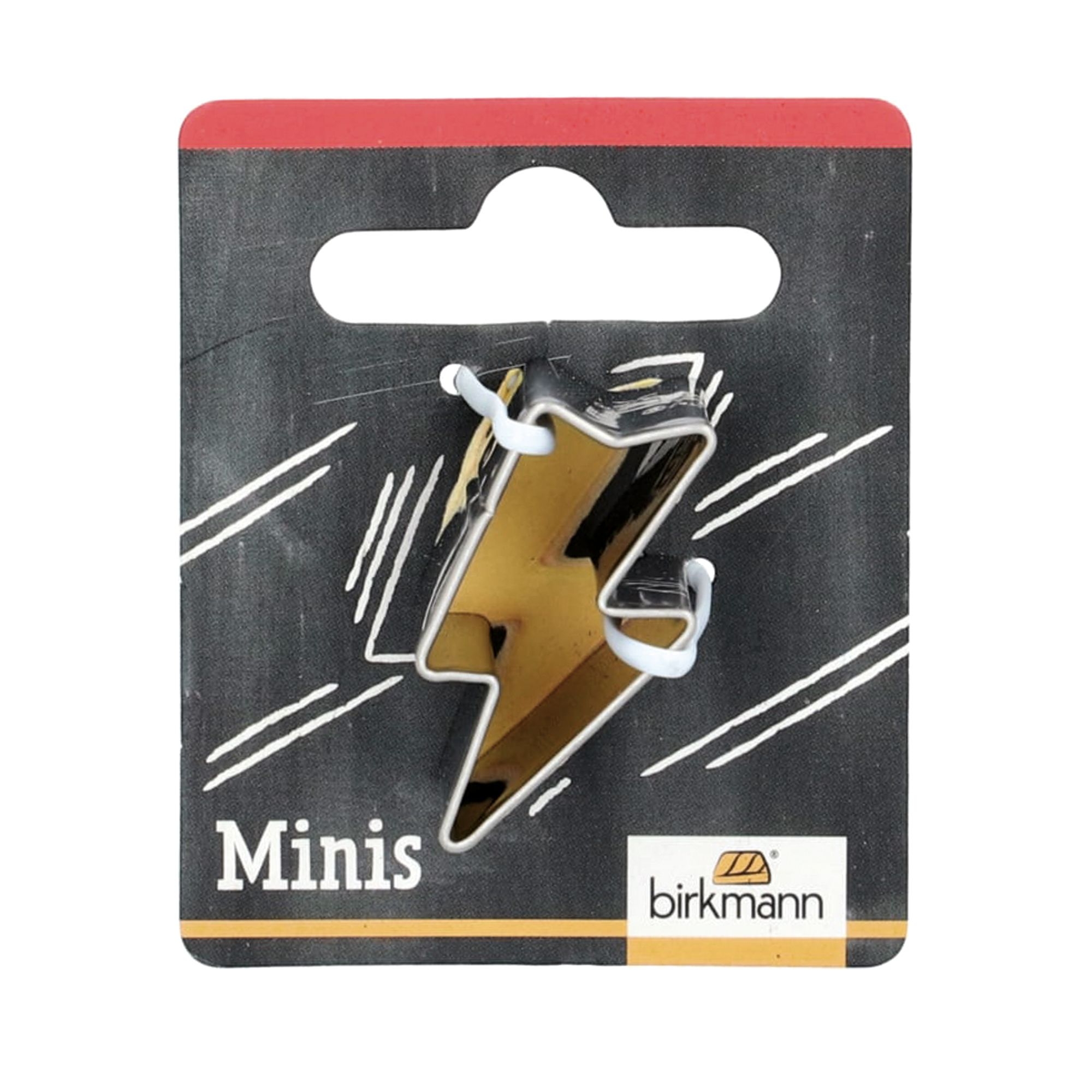Birkmann - Mini cookie cutter - lightning - 3 cm