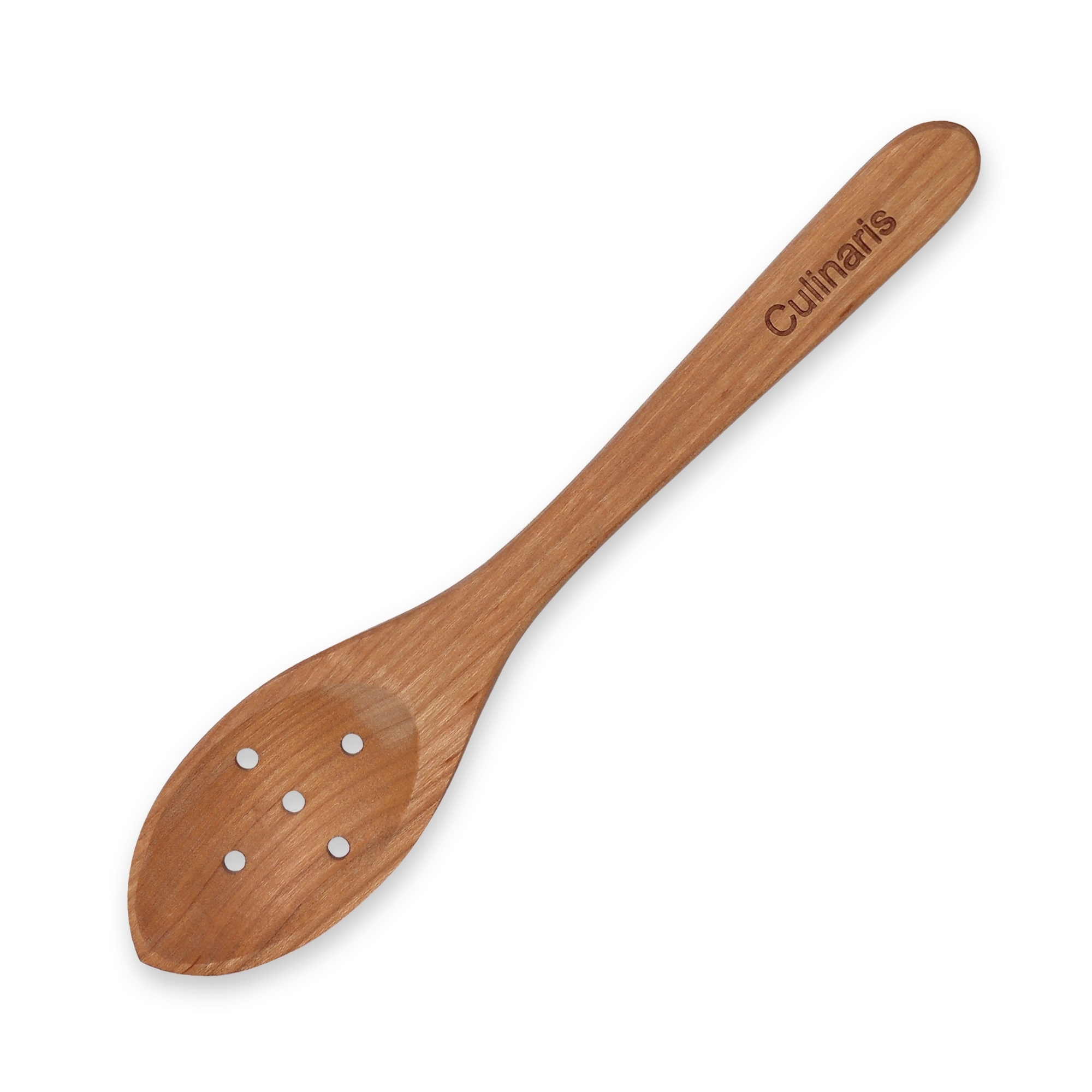 Oval spoon with holes - cherry wood - 30 cm | Culinaris Oval spoon with holes - cherry wood - 30 cm | Culinaris