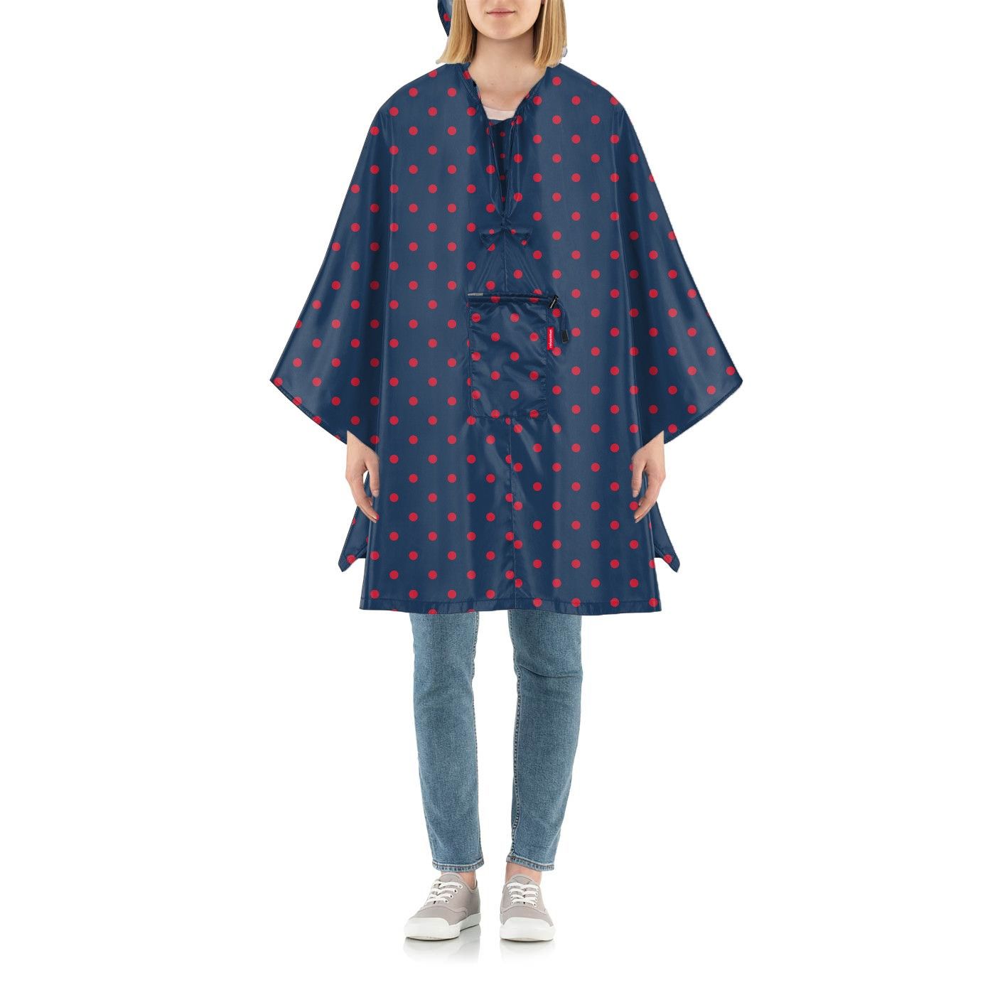 reisenthel - mini maxi poncho - mixed dots red reisenthel - mini maxi poncho - mixed dots red