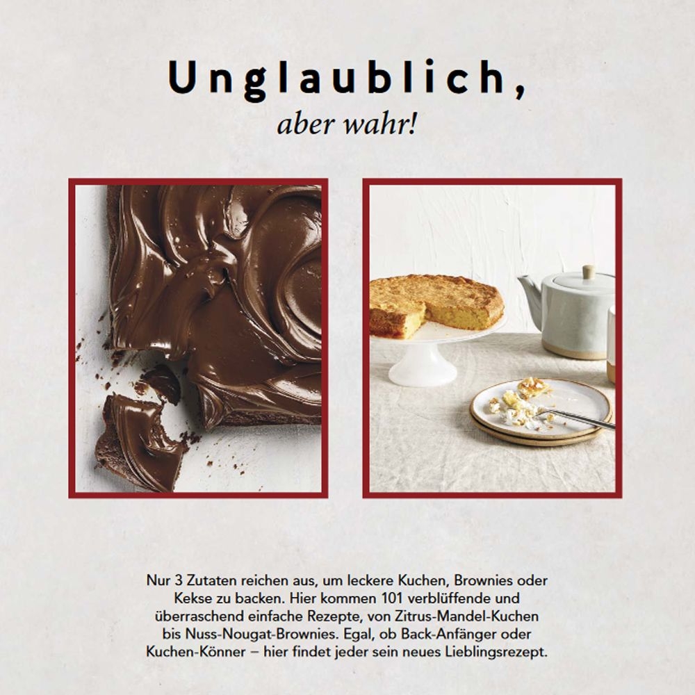 GU - Das 3-Zutaten-Backbuch GU - Das 3-Zutaten-Backbuch