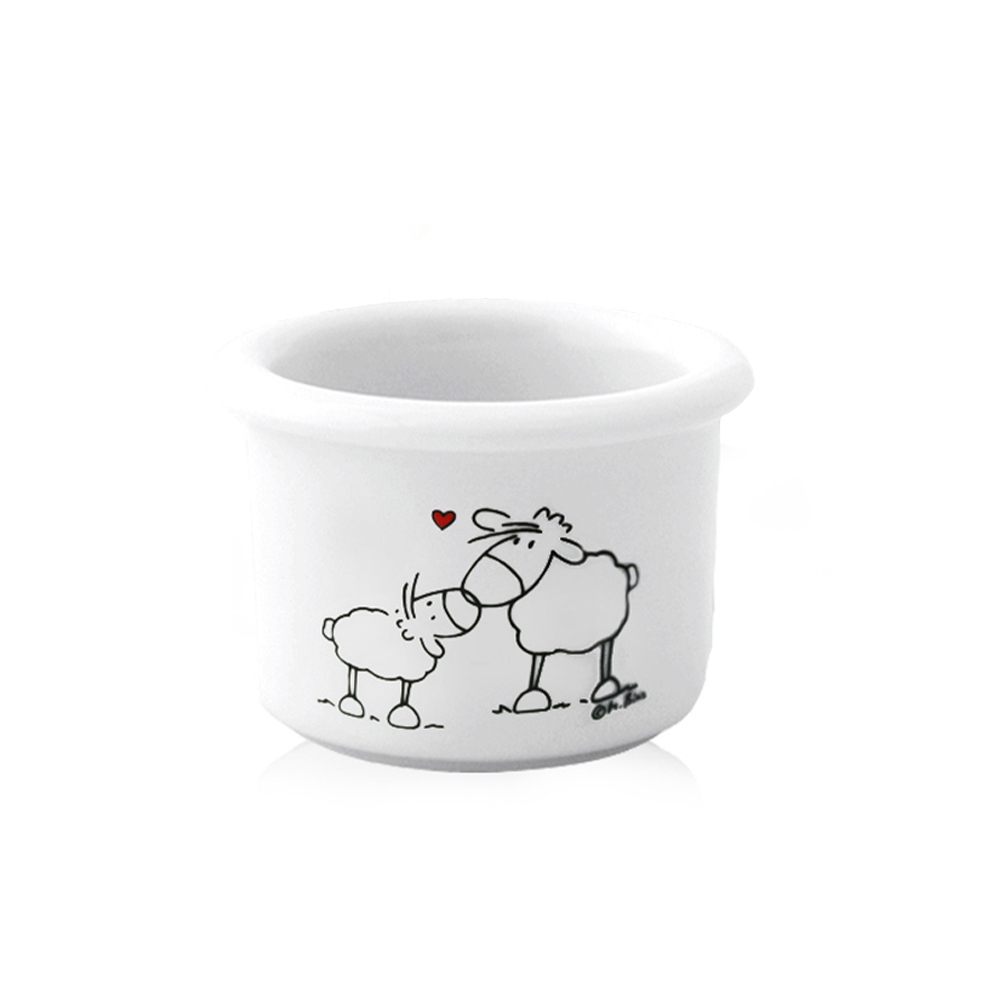Small egg cup heart sheep