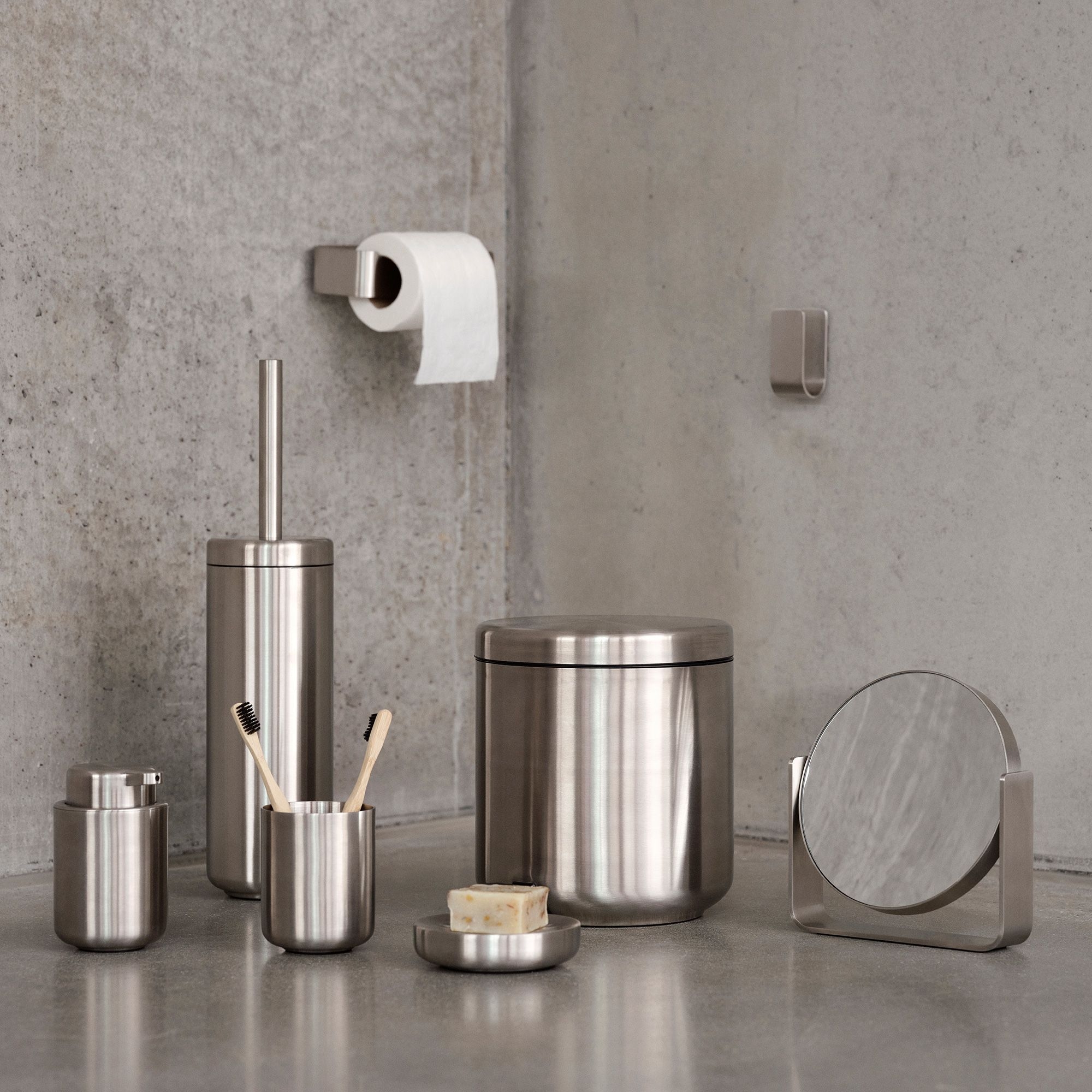 Zone - Ume Toilettenbürste - Stahl