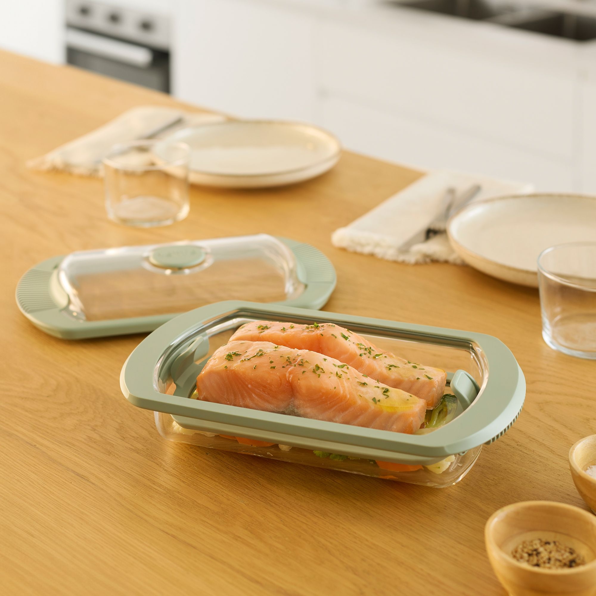Lékué – Glass Steam Cooker for 2 persons