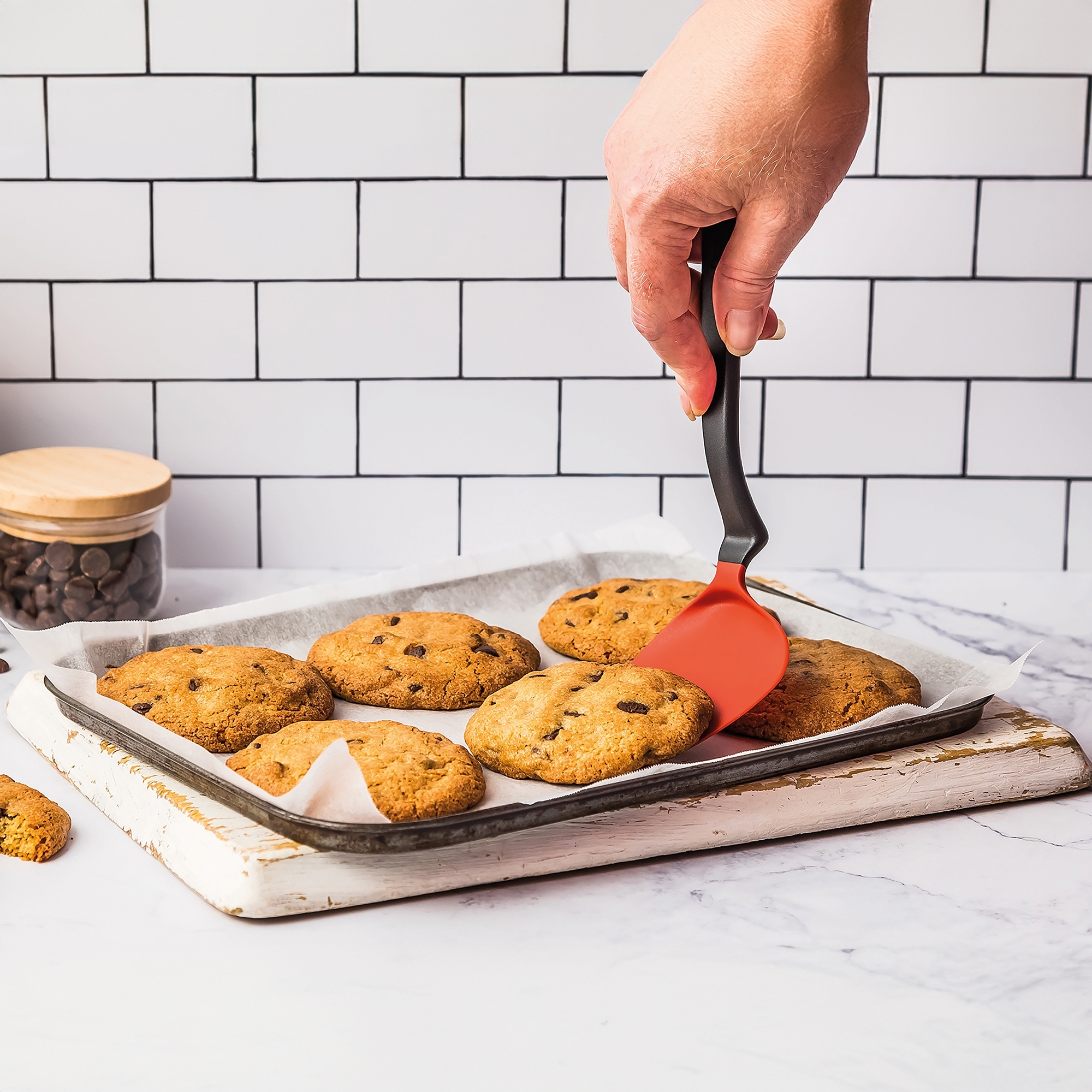 Dreamfarm - Chopula, 30 cm - silicone spatula, blue