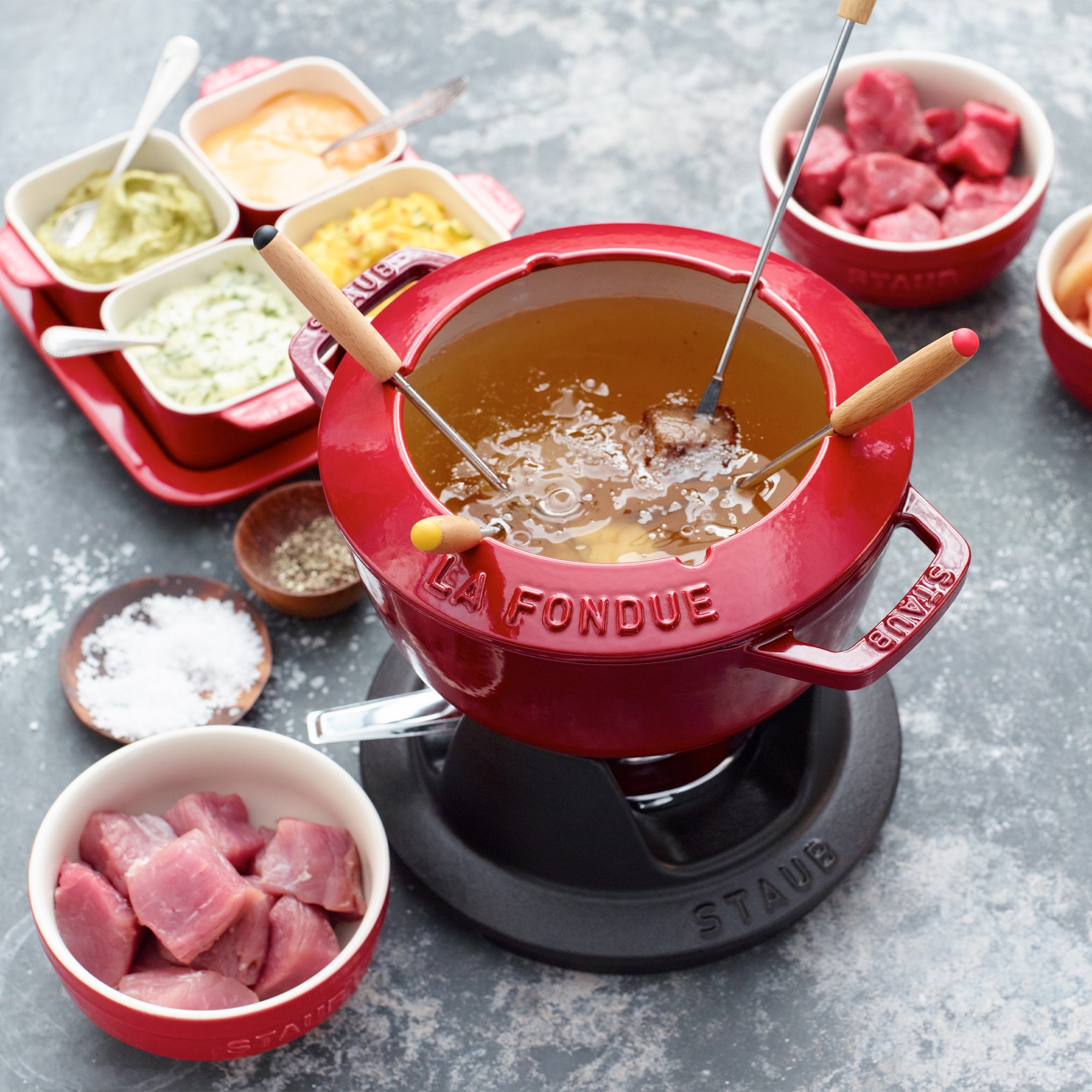 STAUB - Tapas Set | 5-teilig | kirschrot