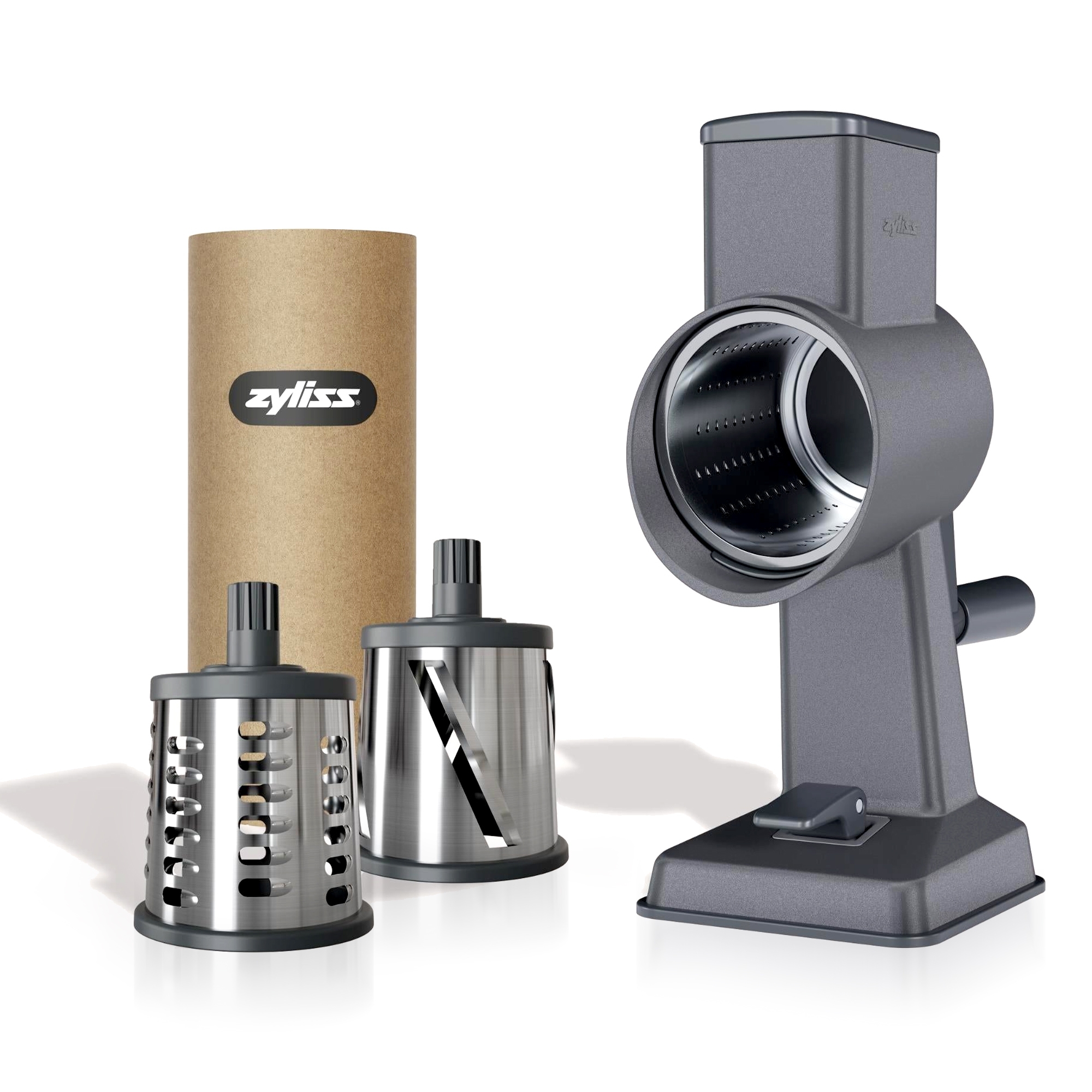 ZYLISS - Alu Trommelreibe Gourmet | Set mit 3 Trommeln ZYLISS - Alu Trommelreibe Gourmet | Set mit 3 Trommeln