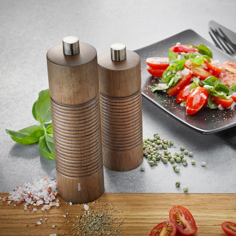 Gefu - Salt or pepper mill TEDORO 14 cm brown