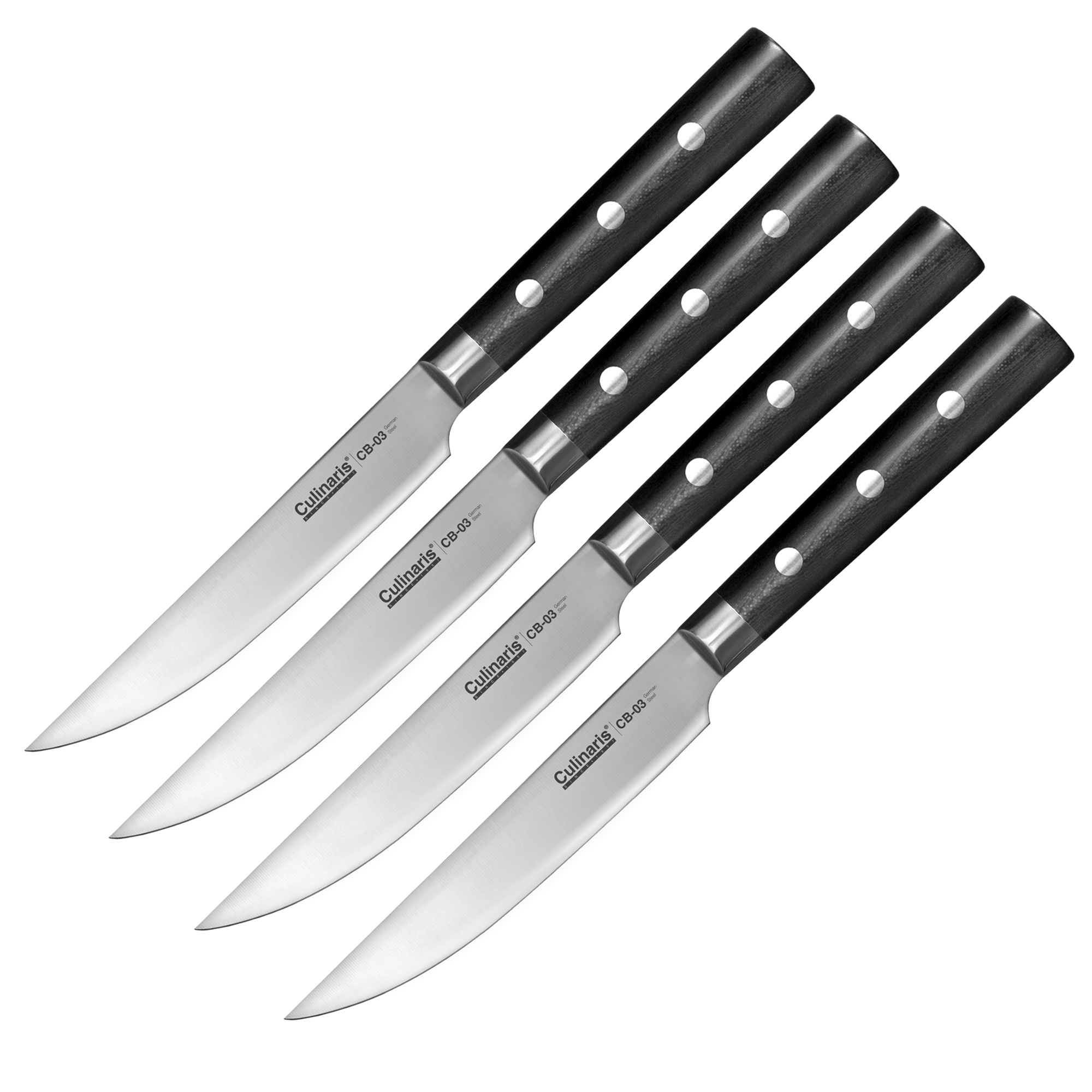 Steak knife set - Black Series - CB-03 - 4 pcs. | Culinaris Steak knife set - Black Series - CB-03 - 4 pcs. | Culinaris