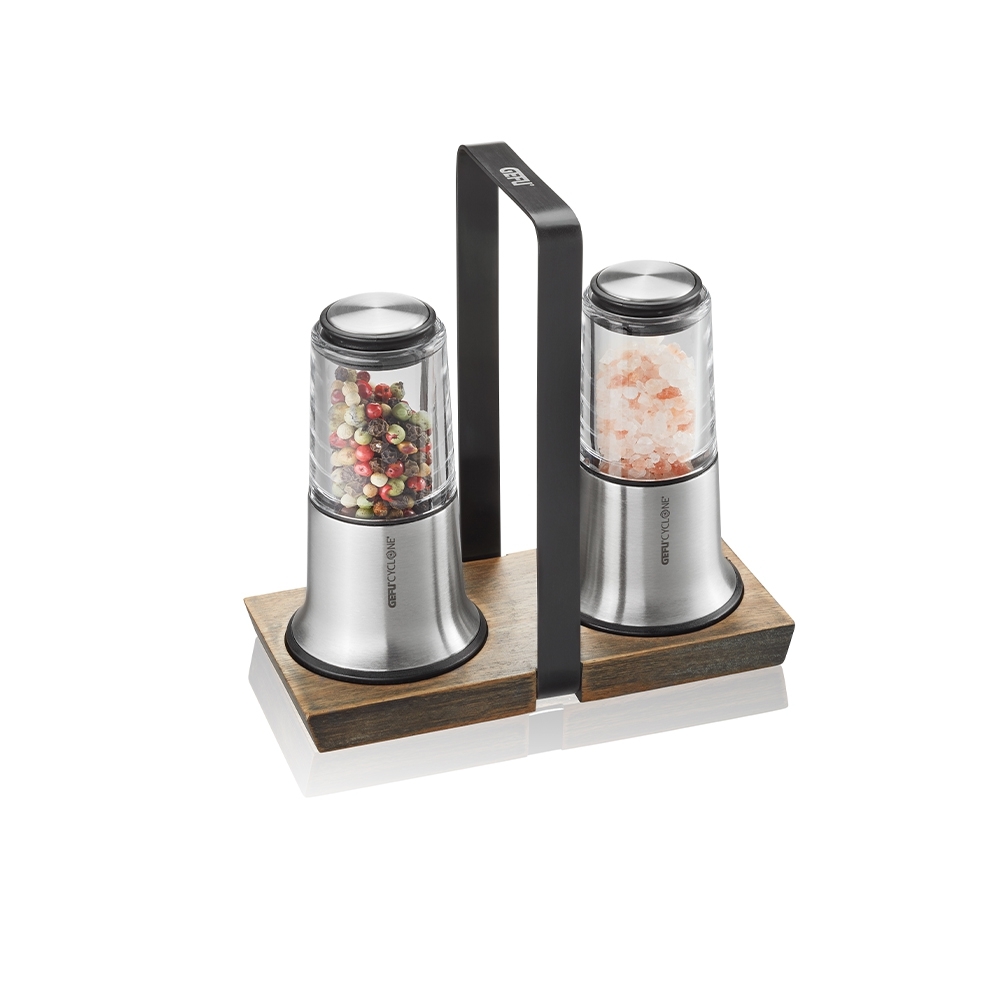 Gefu - Salt and pepper mill set X-PLOSION®, silver