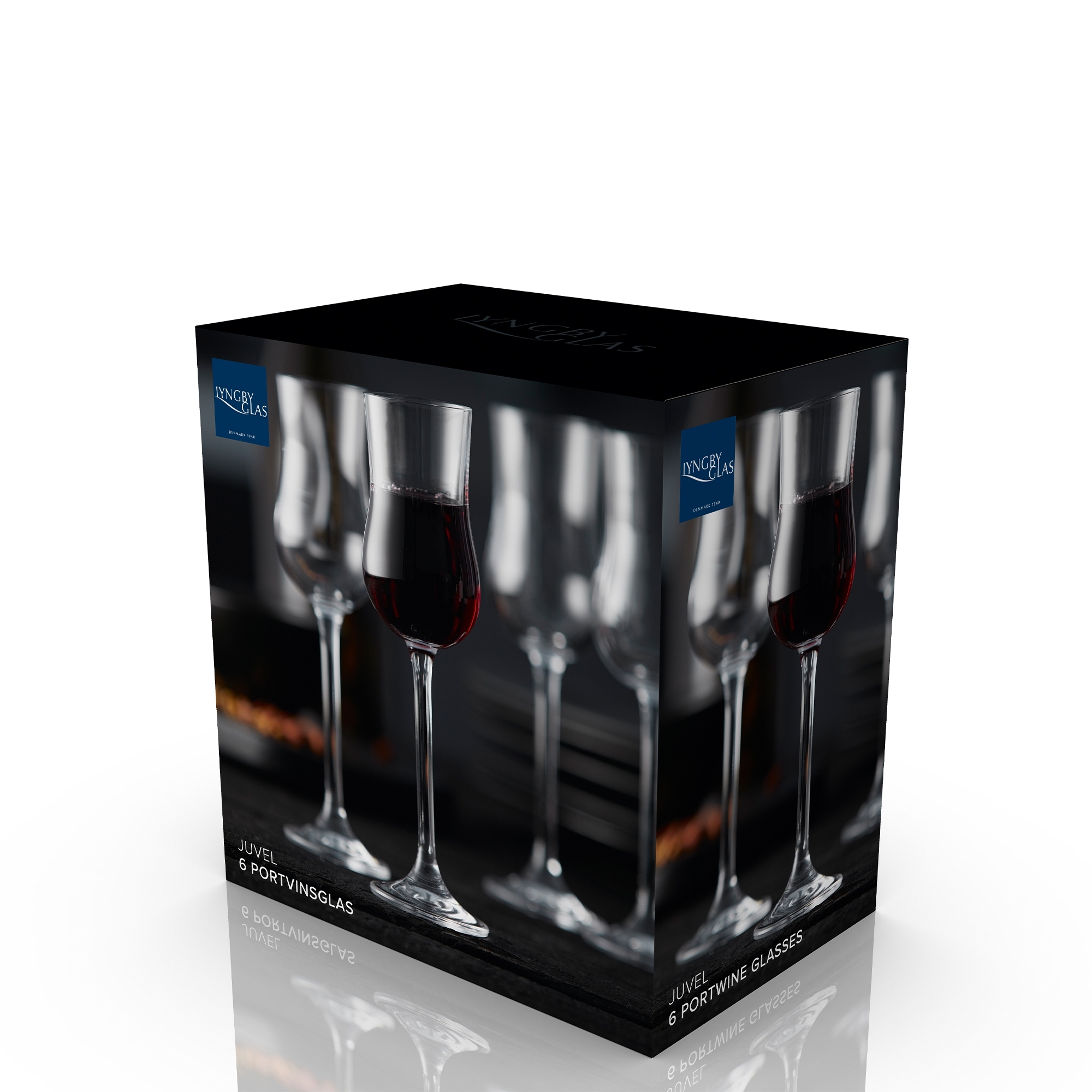 Lyngby Glas - Juvel - Portweinglas - 6 Stck.