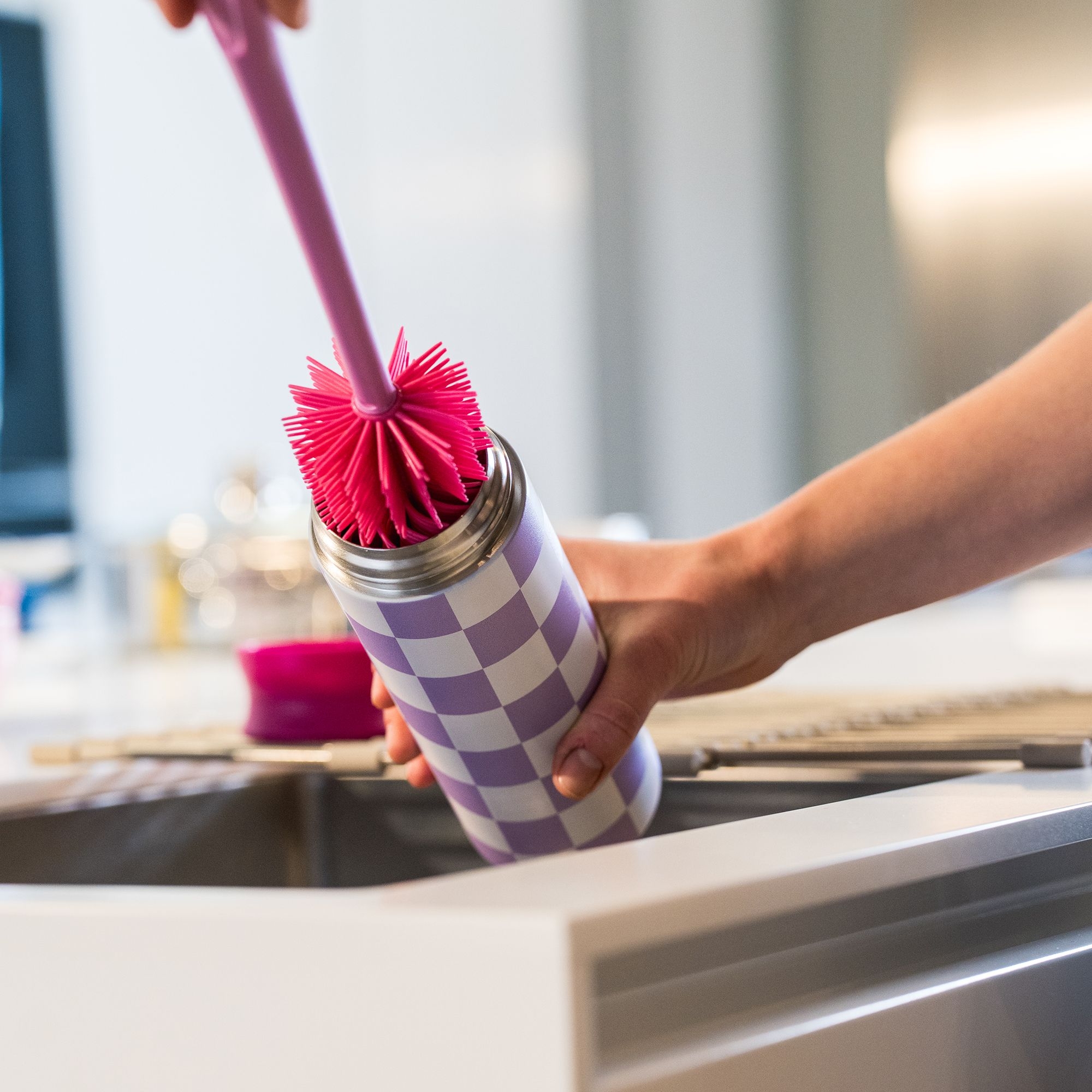 Kochblume – Cup brush 2-in-1, taupe