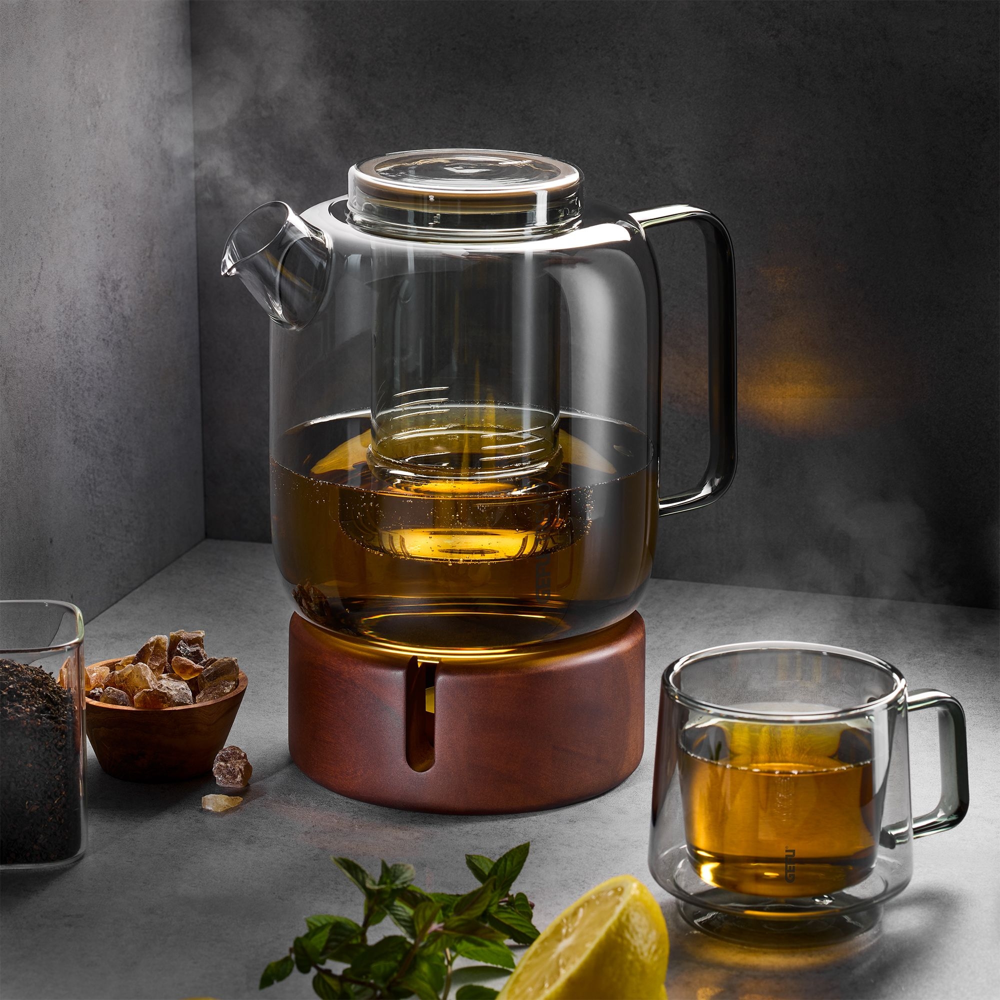 Gefu - Teekanne 1,5 L mit Stövchen TREVIO