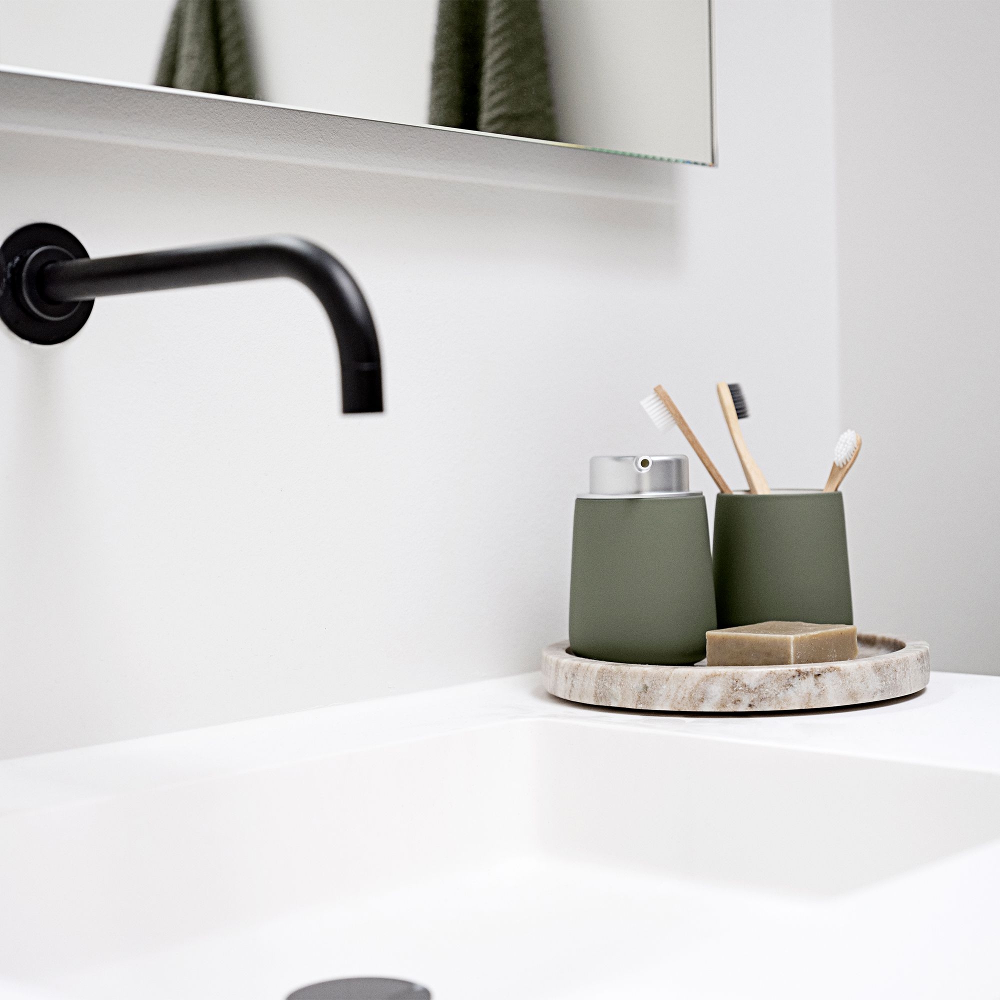 Zone - Nova Soap Dispenser - Olive Green