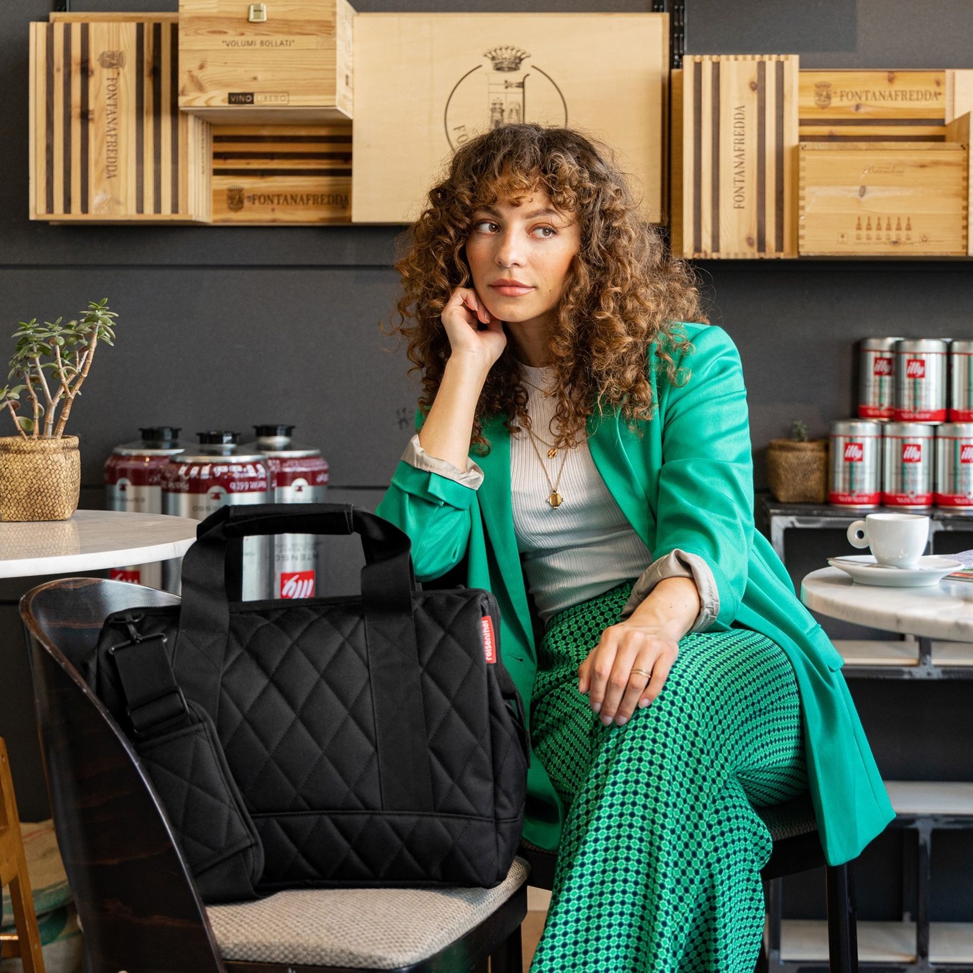 reisenthel - allrounder L - rhombus black reisenthel - allrounder L - rhombus black