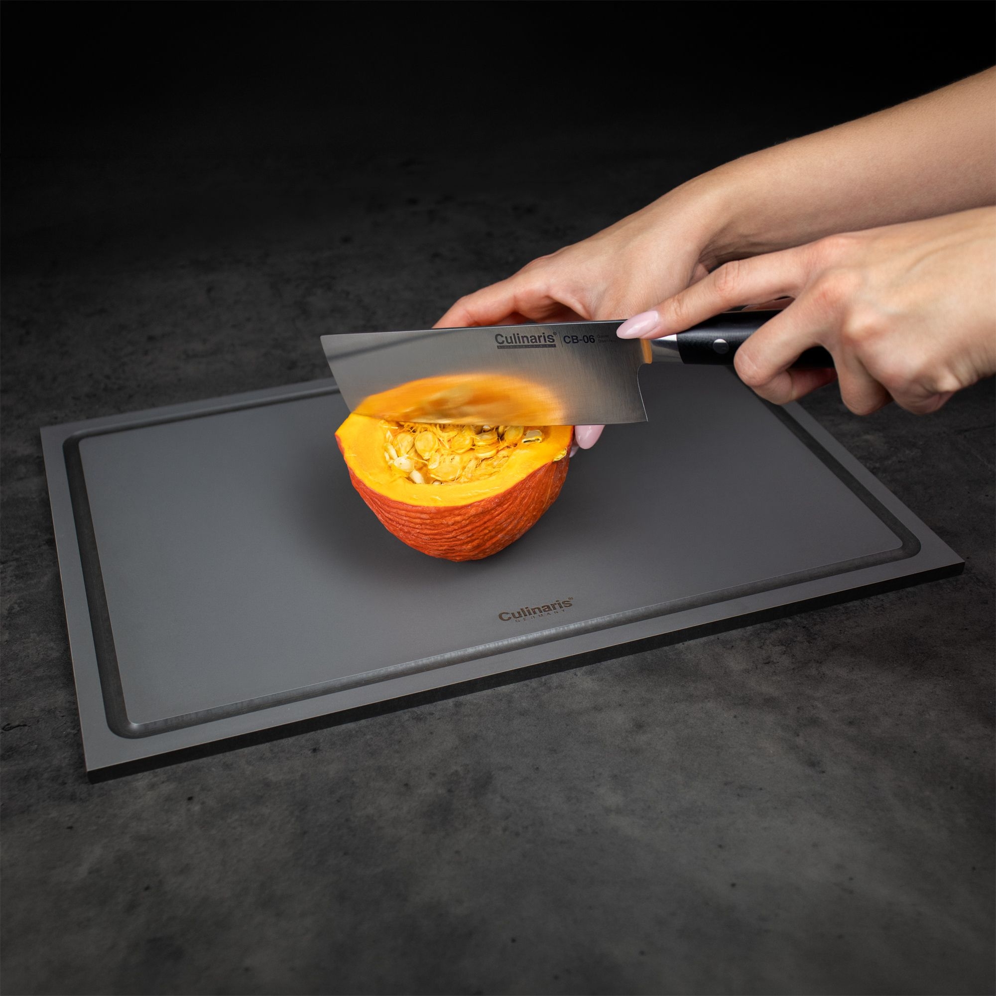 Cutting board NERO GRIGIO - 45 x 30 x 0.9 cm | Culinaris