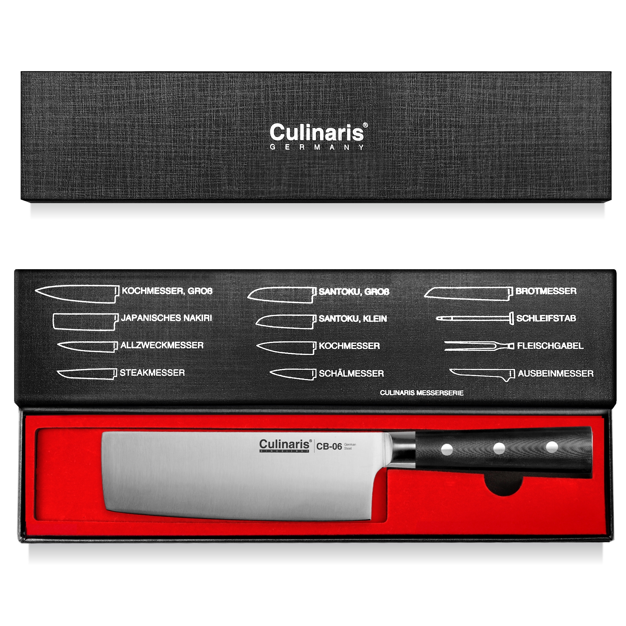 Nakiri - Black Series - 17 cm - CB-06 | Culinaris Nakiri - Black Series - 17 cm - CB-06 | Culinaris