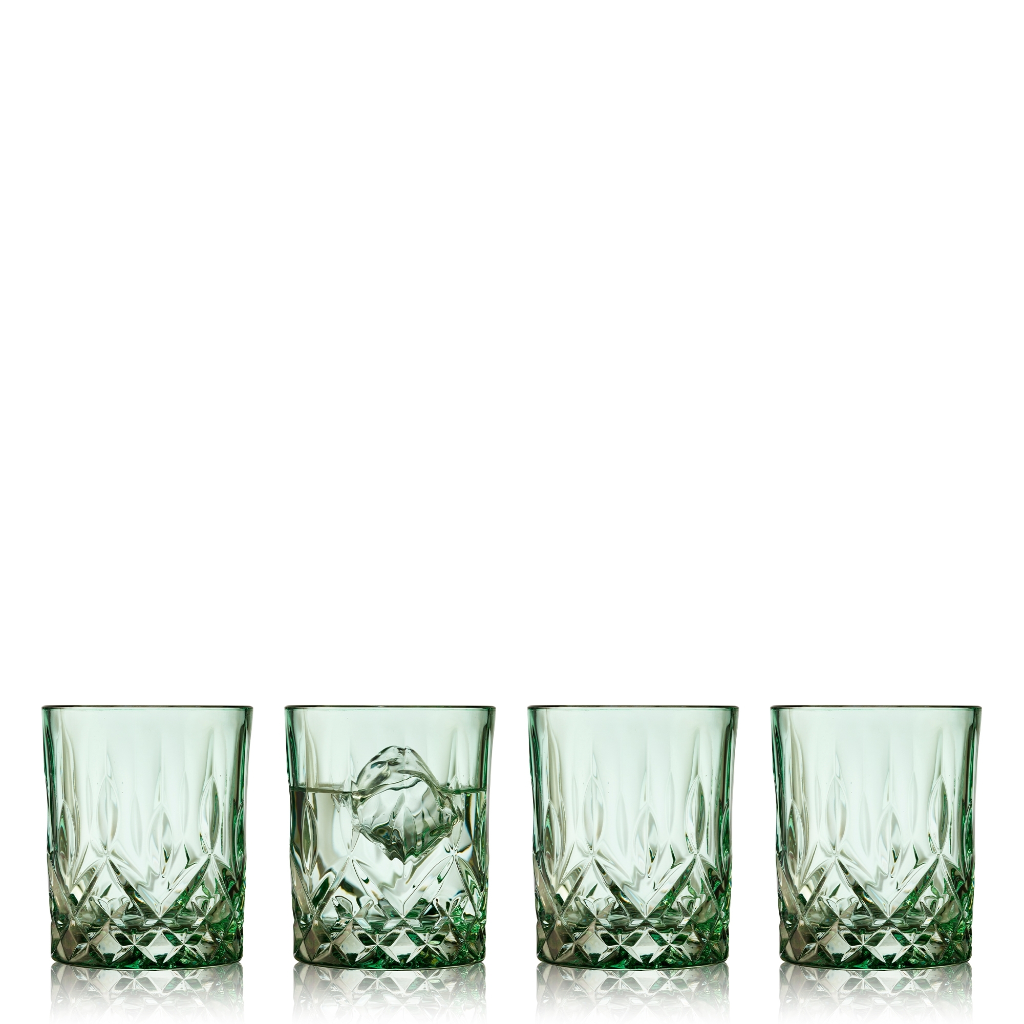 Lyngby Glas -Sorrento - Whiskyglas - 4 Stck. - Grün