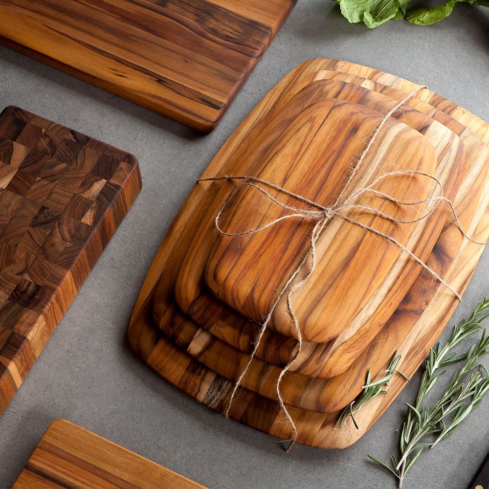TeakHaus - Edge Grain Elegant - Teak Chopping Board TeakHaus - Edge Grain Elegant - Teak Chopping Board