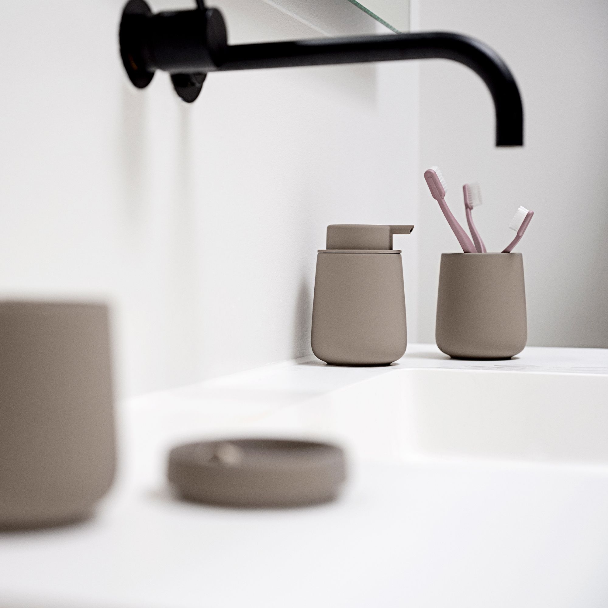 Zone - Nova One Zahnputzbecher - Taupe