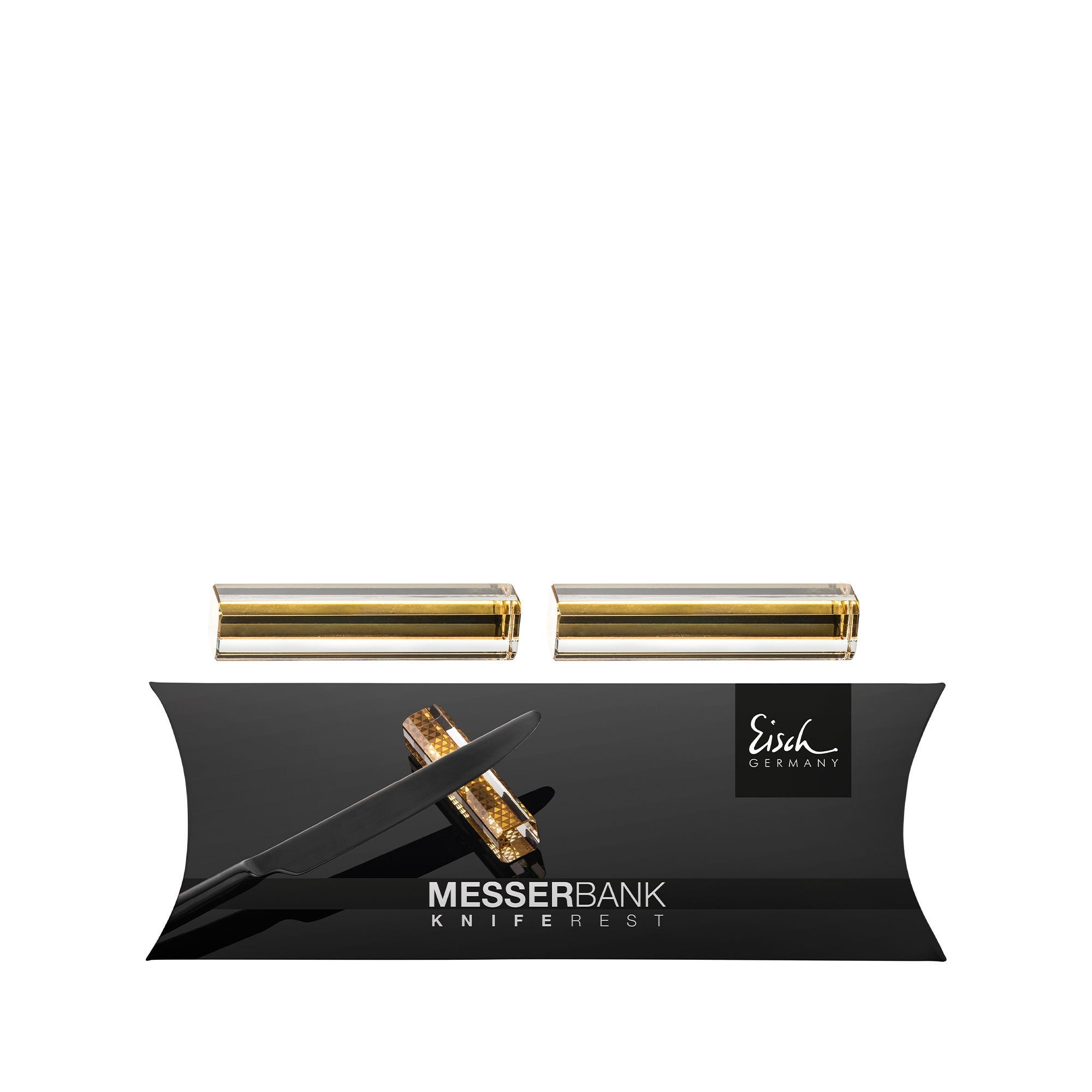 Eisch - Messerbänkchen 2er Set, gold