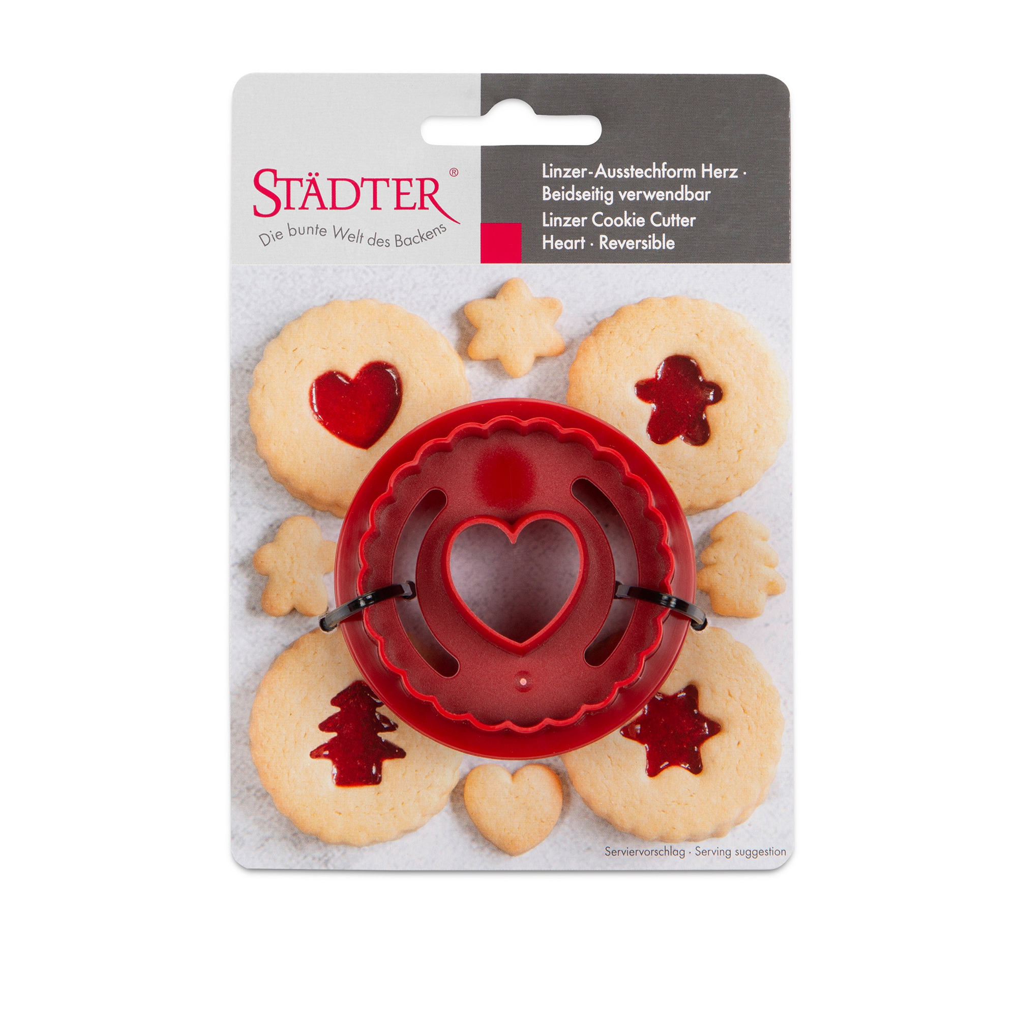 Städter - Linzer cookie cutter Heart - corrugated