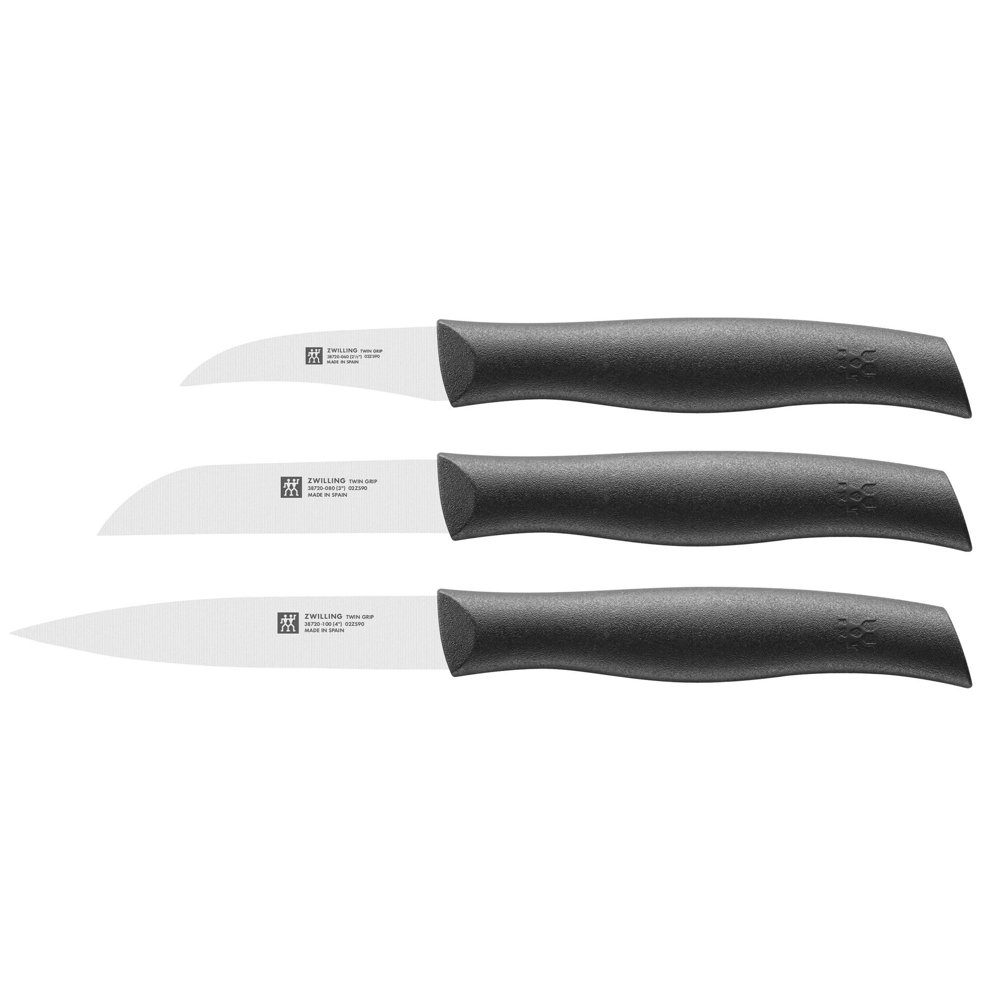 Zwilling - TWIN Grip knife set 3 pcs, black